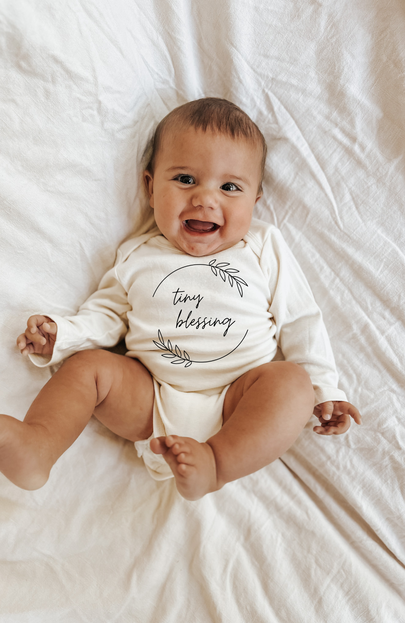 Tiny Blessing Organic Cotton Baby Bodysuit Long Sleeve