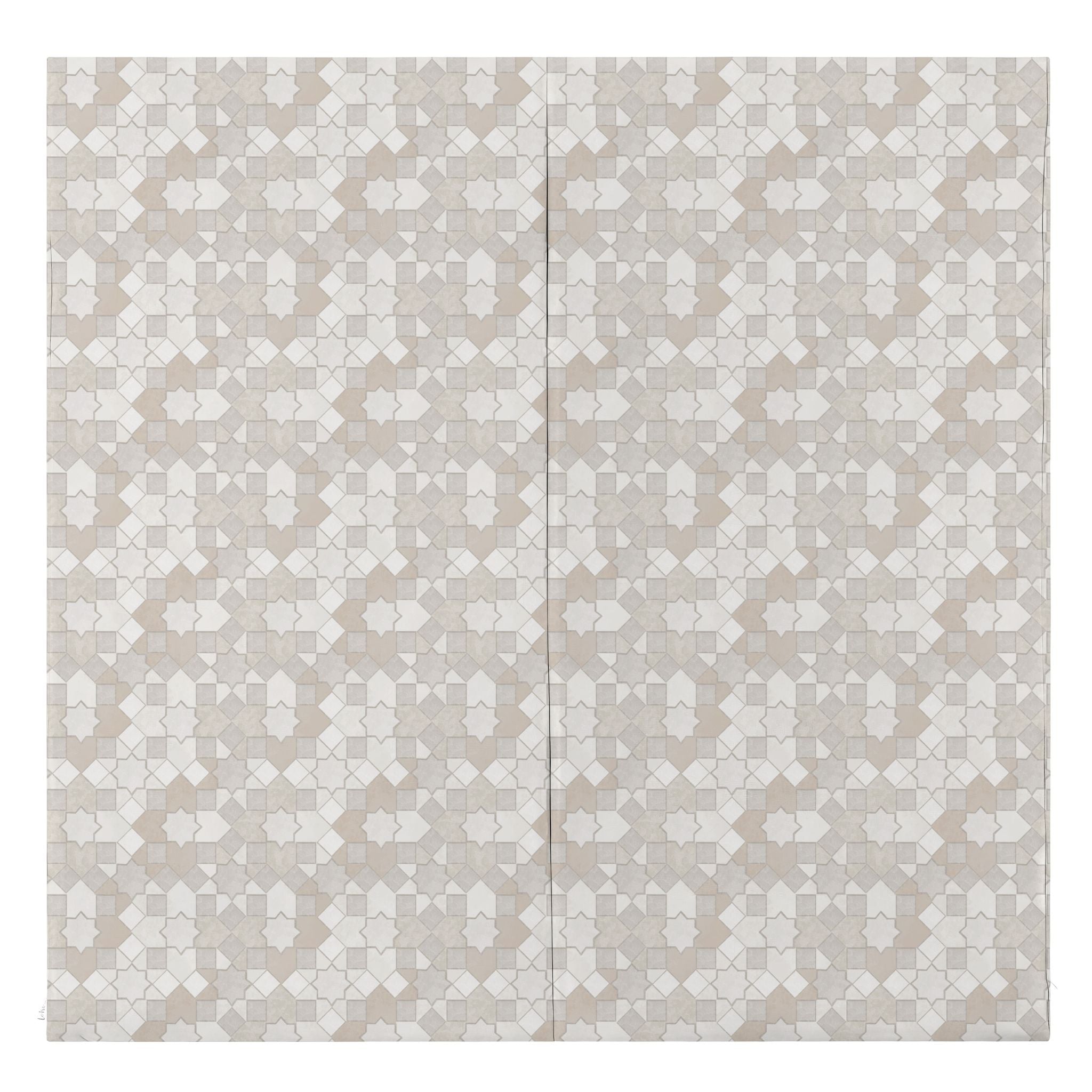 Grey Mosaic Vegan Leather Mat