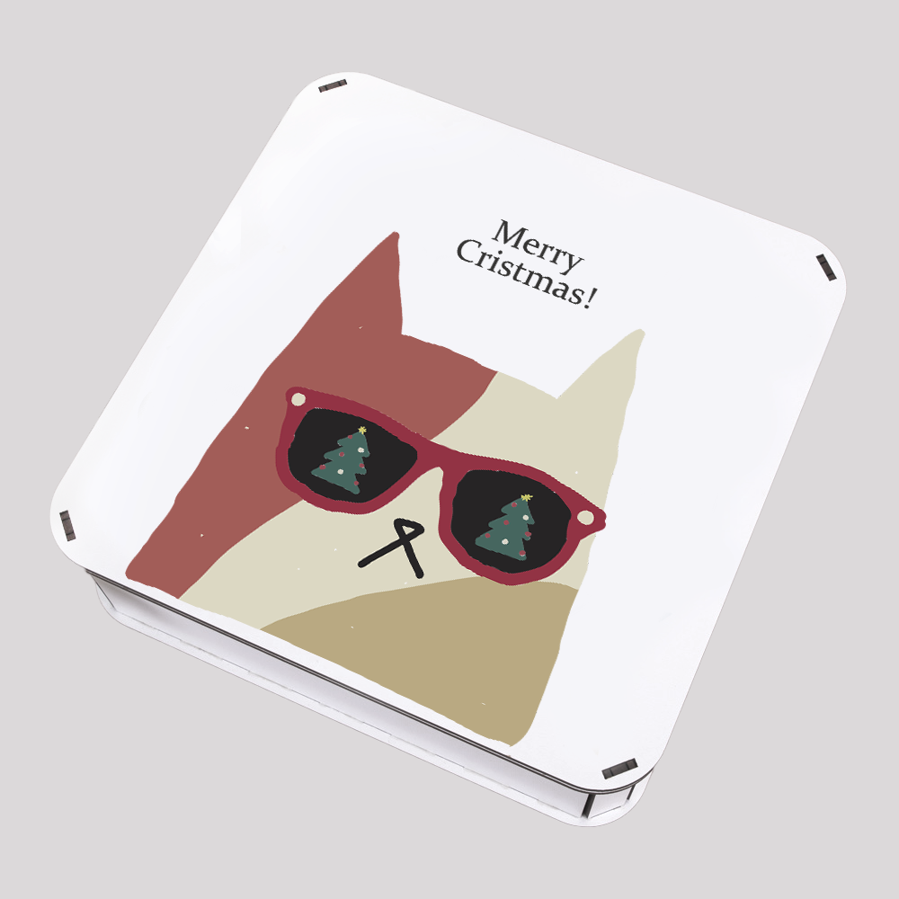 Gift Boxes For Christmas. Square