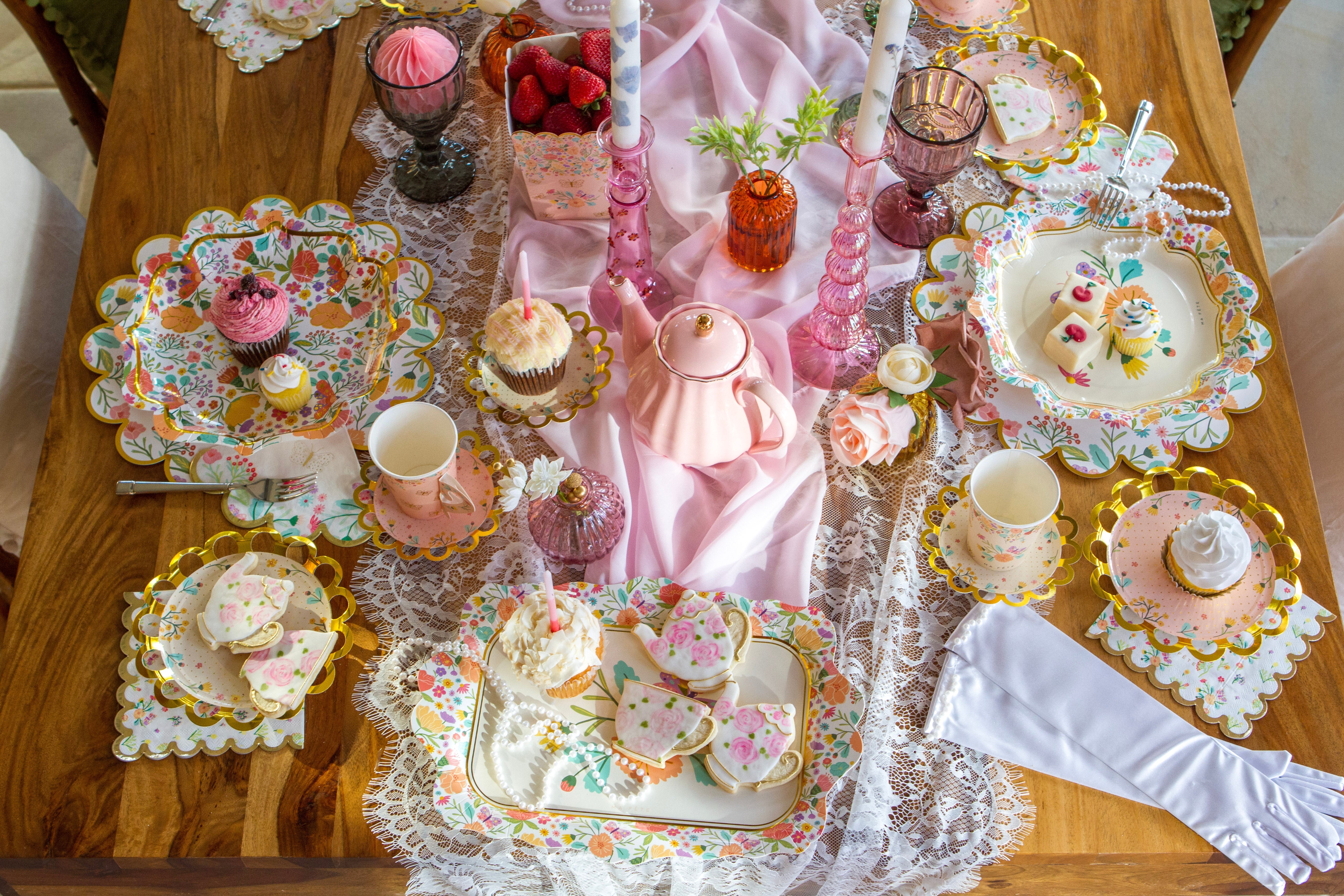 Tea Party Dessert Plates (8)