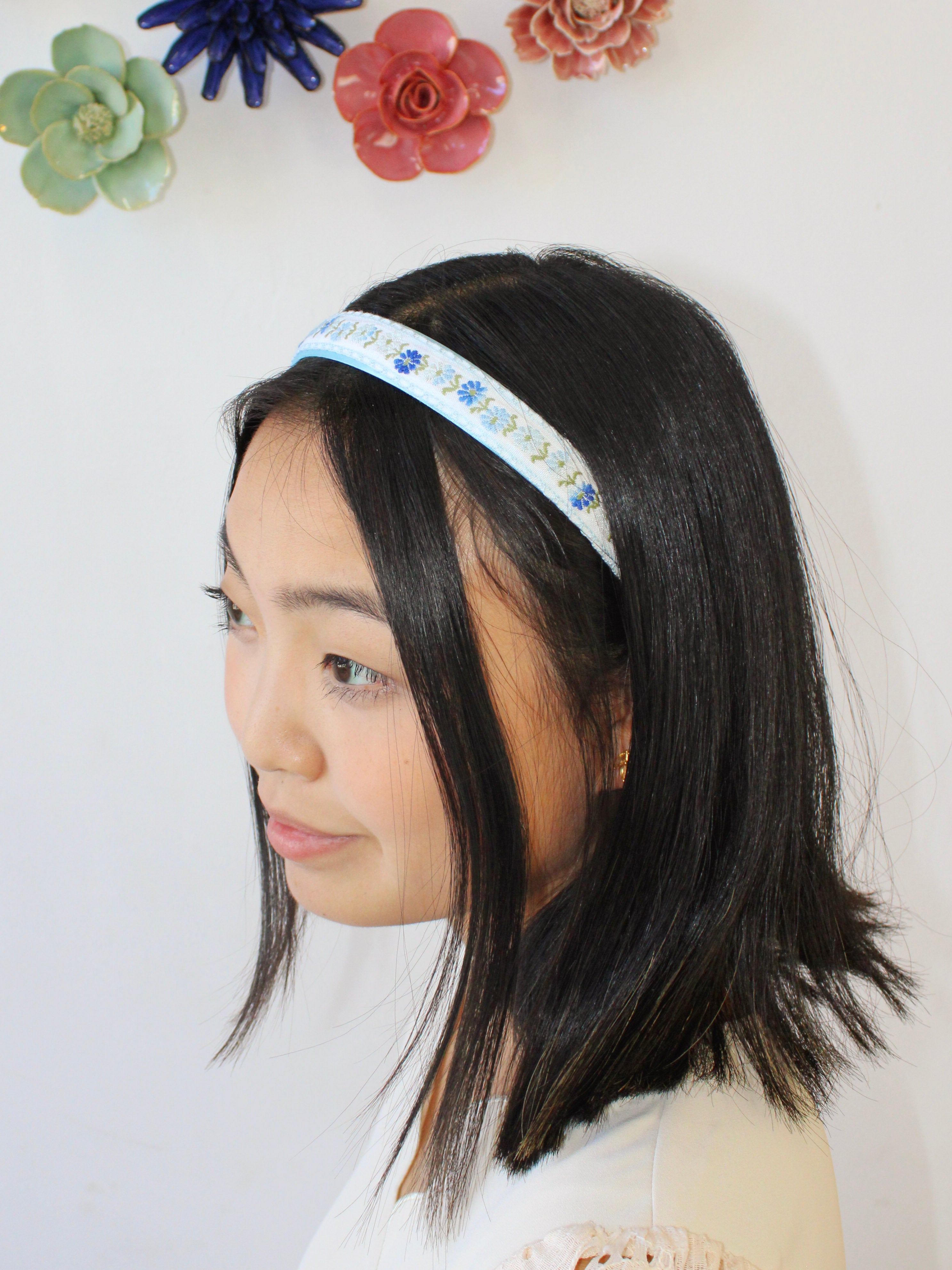 Jane's Blue Meadow Flowers Headband