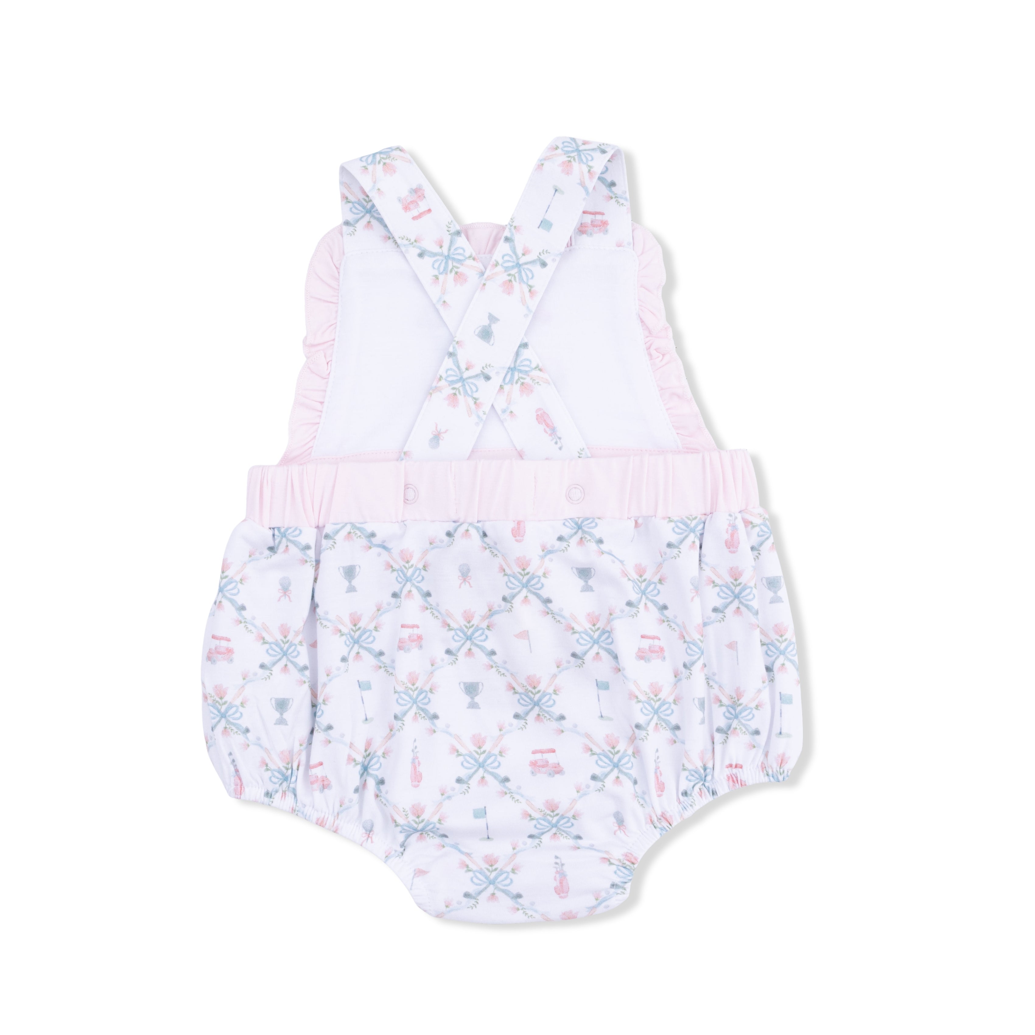 Golf Trellis Pink - Ruffle Bubble