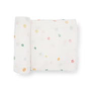 Cotton Muslin Swaddle Blanket - Party Dots