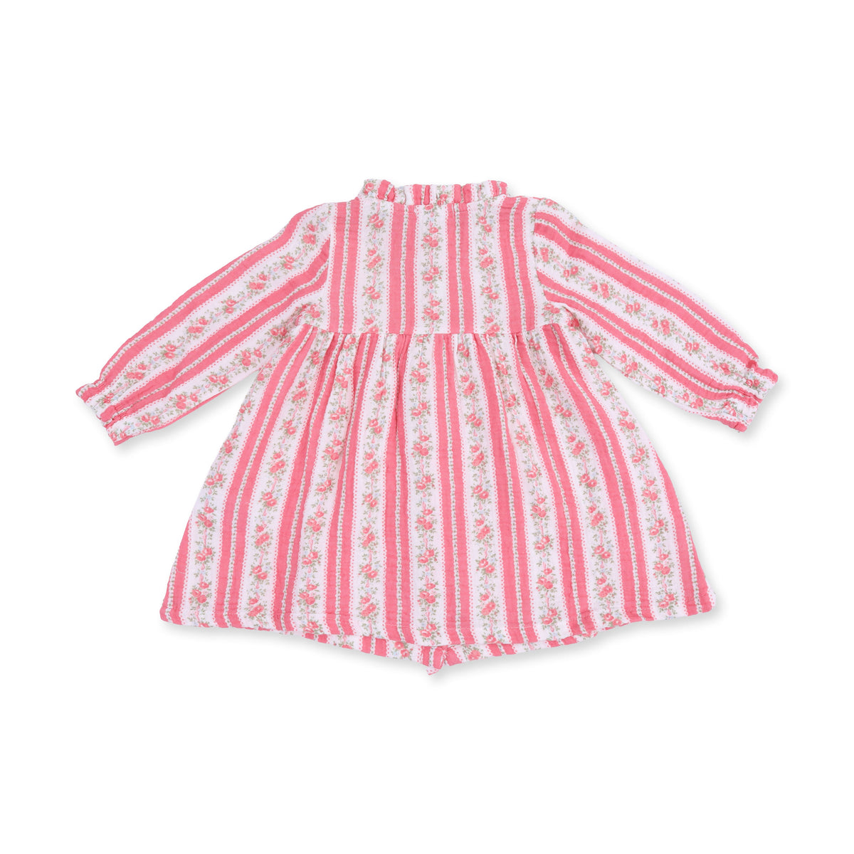 Suzie Floral Stripe - Romy Dress And Bloomer