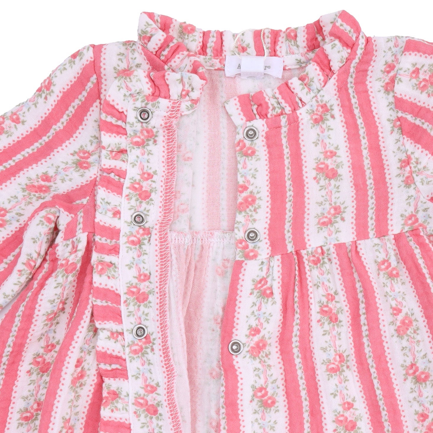 Suzie Floral Stripe - Romy Dress And Bloomer