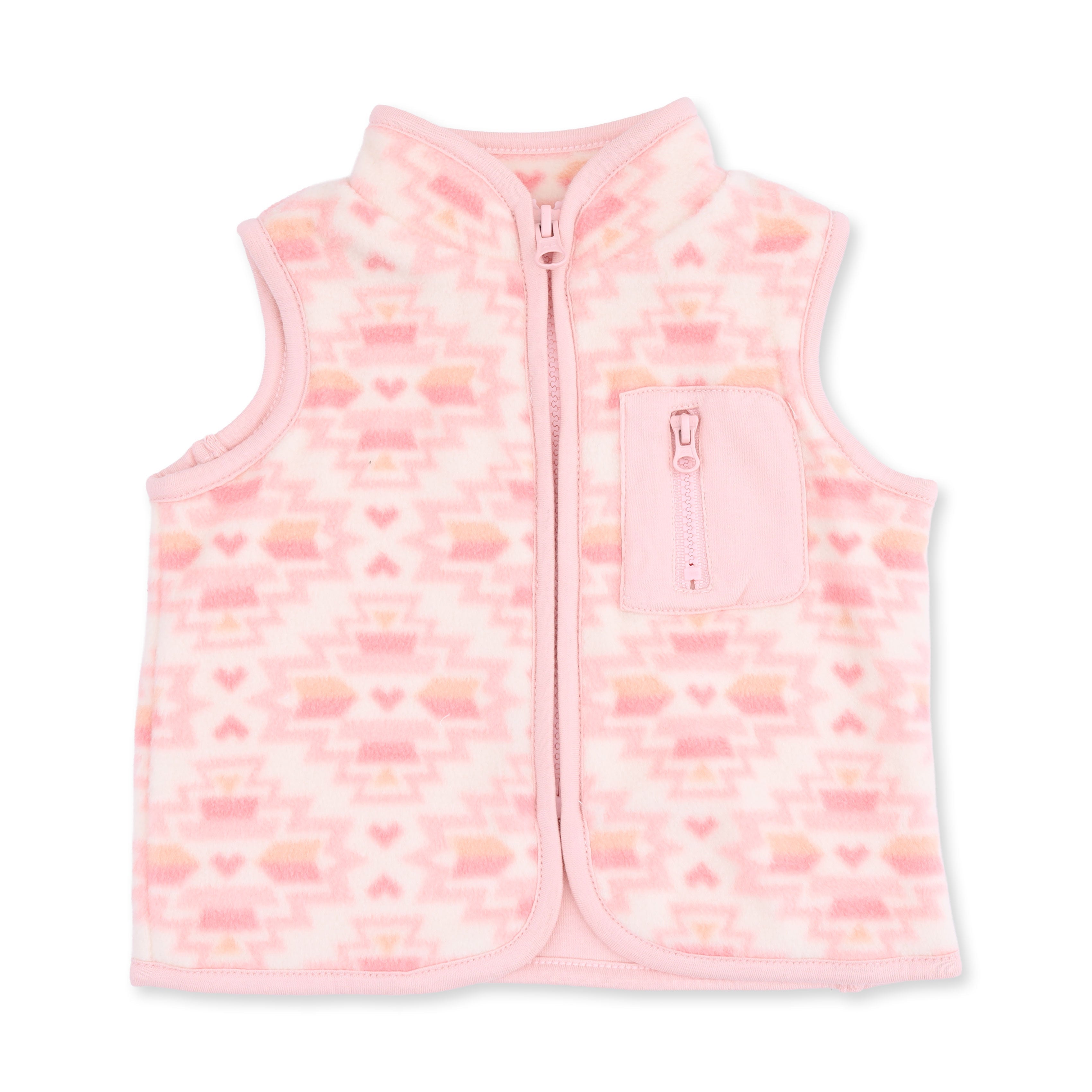 Southwest Micro Fleece - Zip Vest