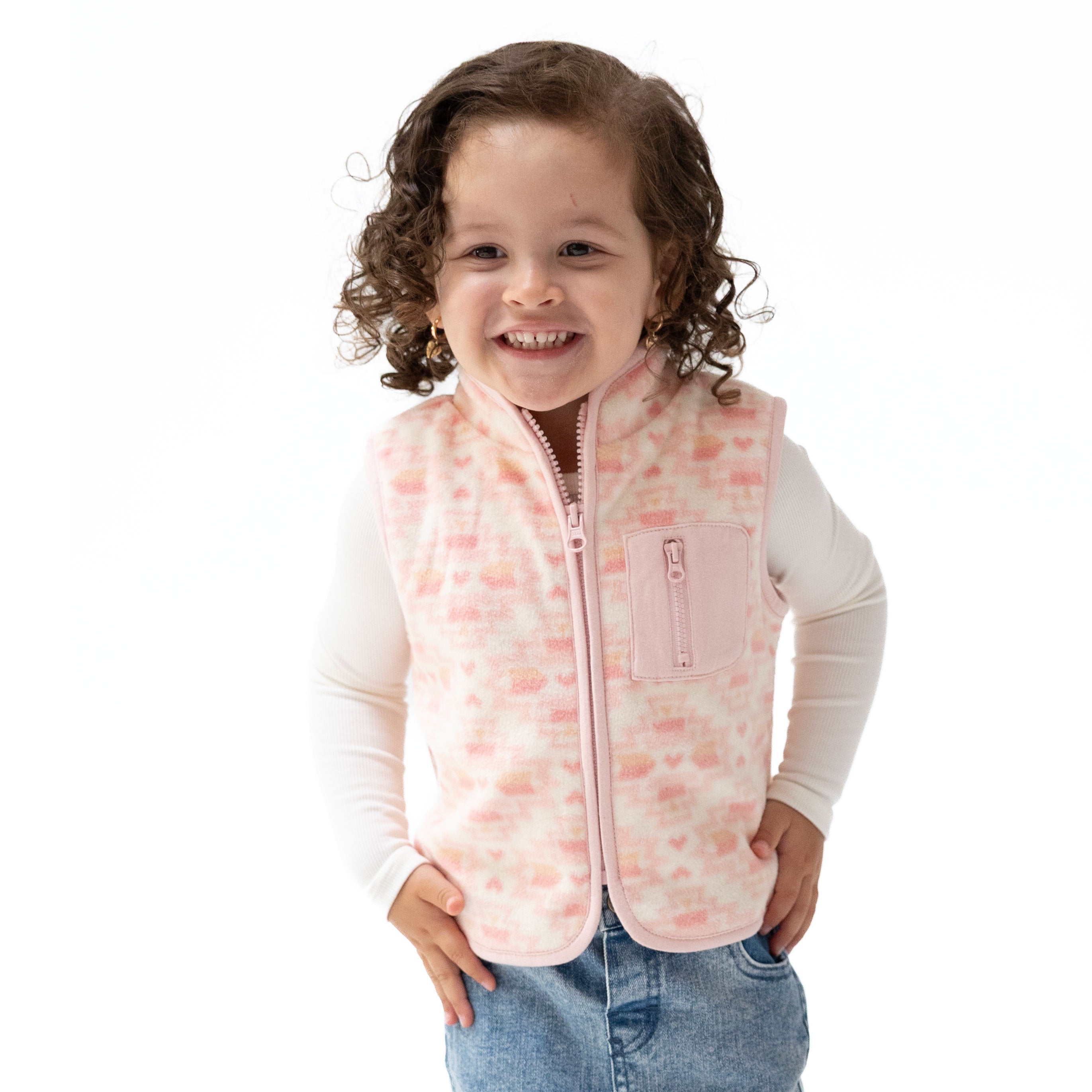 Southwest Micro Fleece - Zip Vest