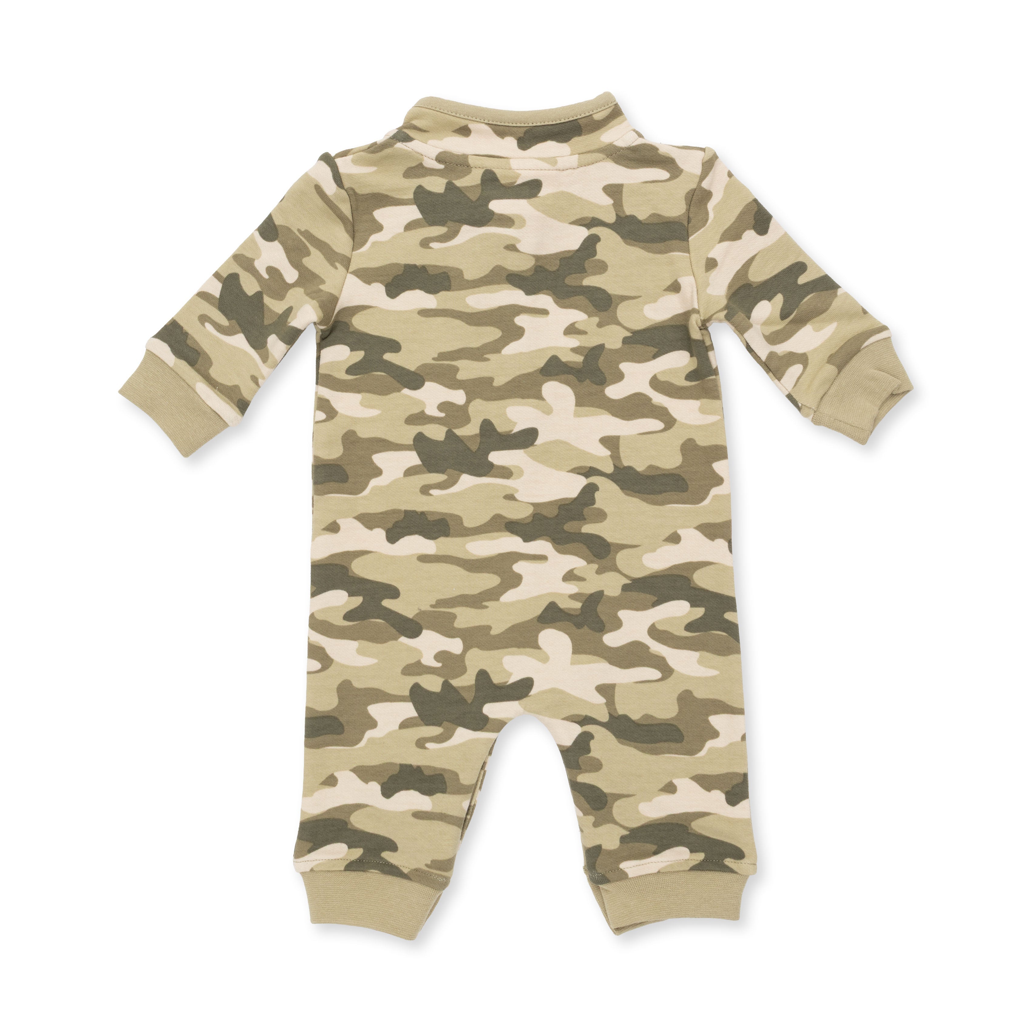 Camo French Terry - Zip Neck Romper
