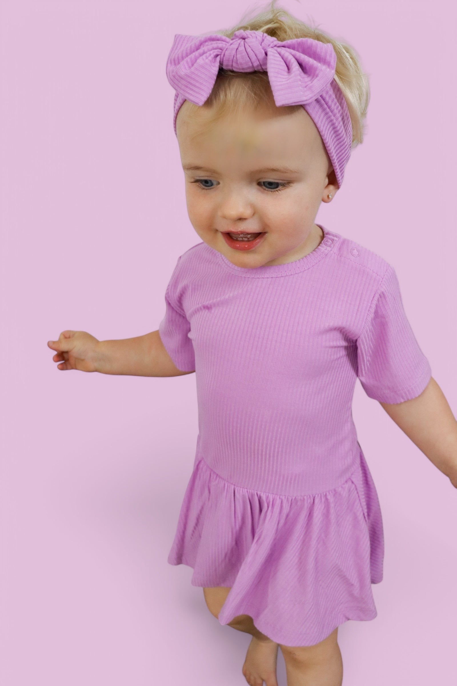 Forever Lilac Rib Dream Bodysuit Dress