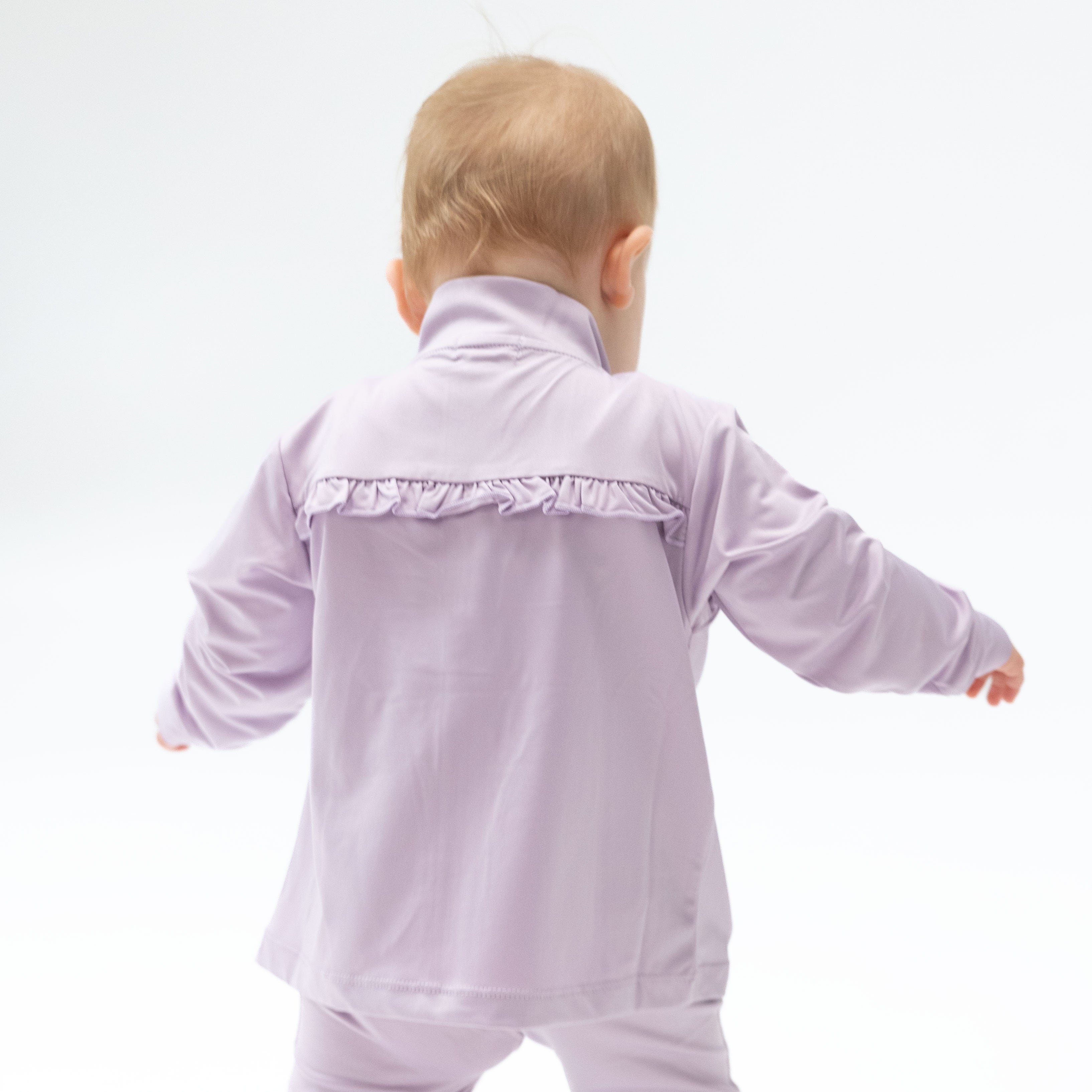 Tiny Tumblers Activewear Lilac - Mock Neck Active Jacket