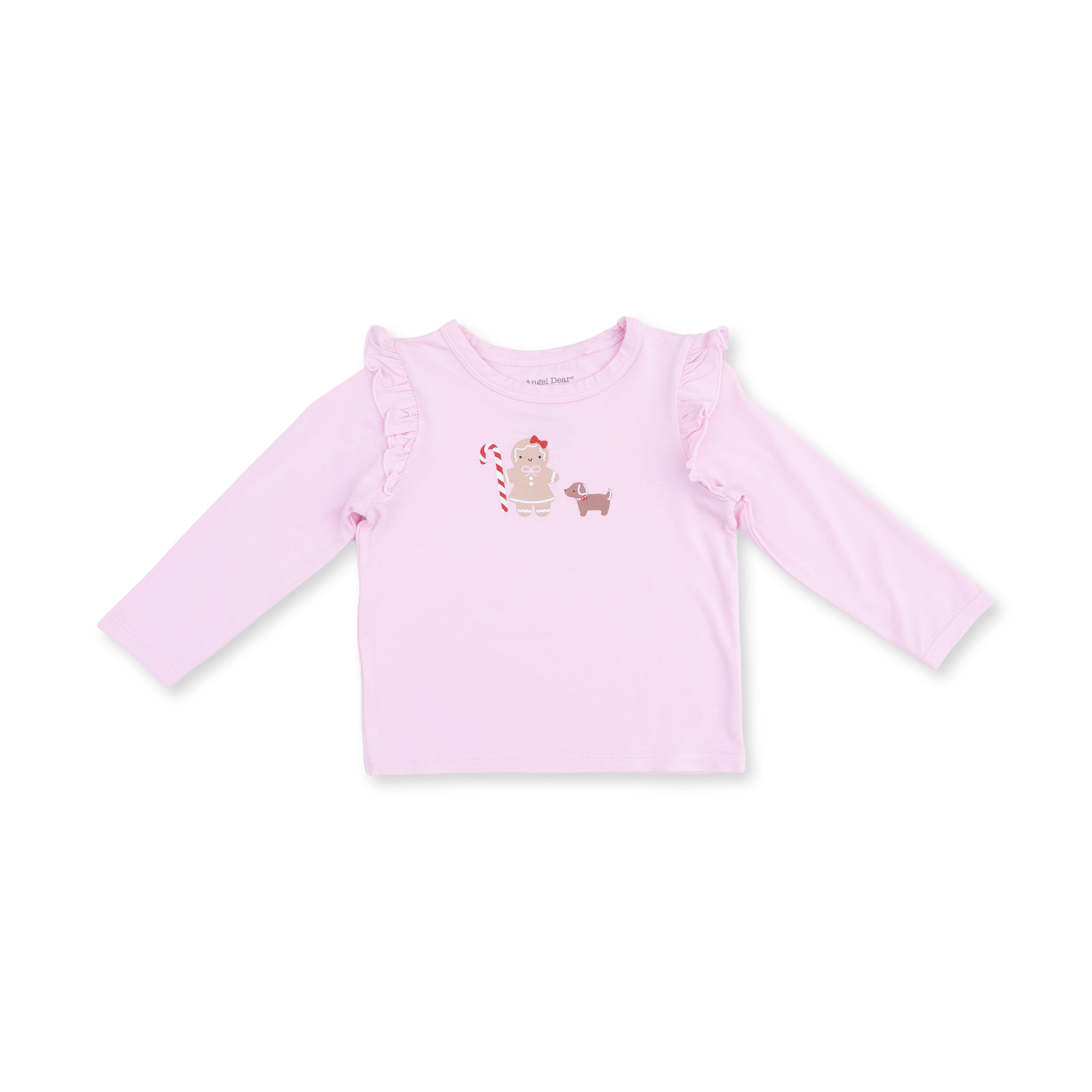 Gingerbread - Long Sleeve Ruffle Tee