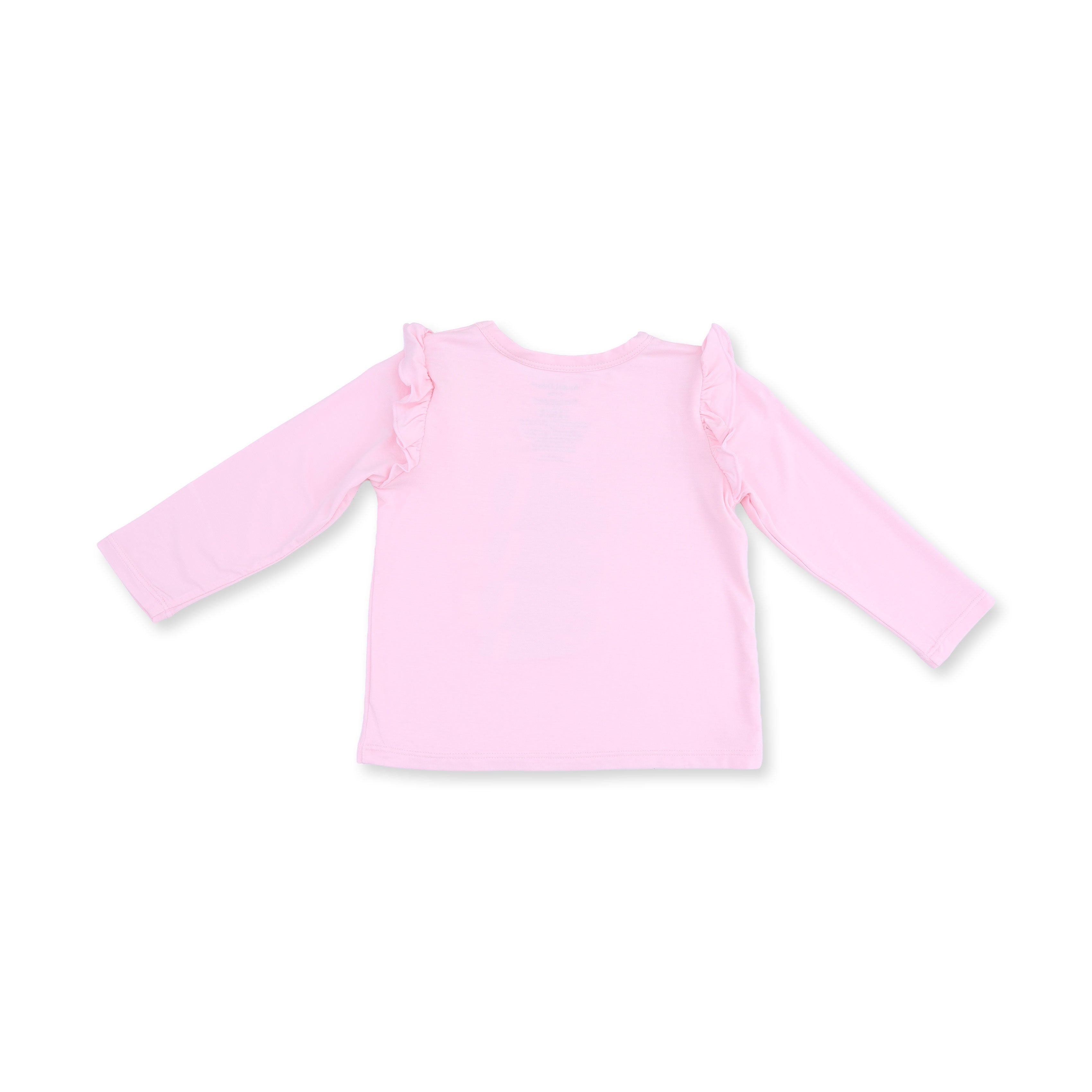 Football Bow Stripe - Long Sleeve Ruffle Tee And Baby Bells