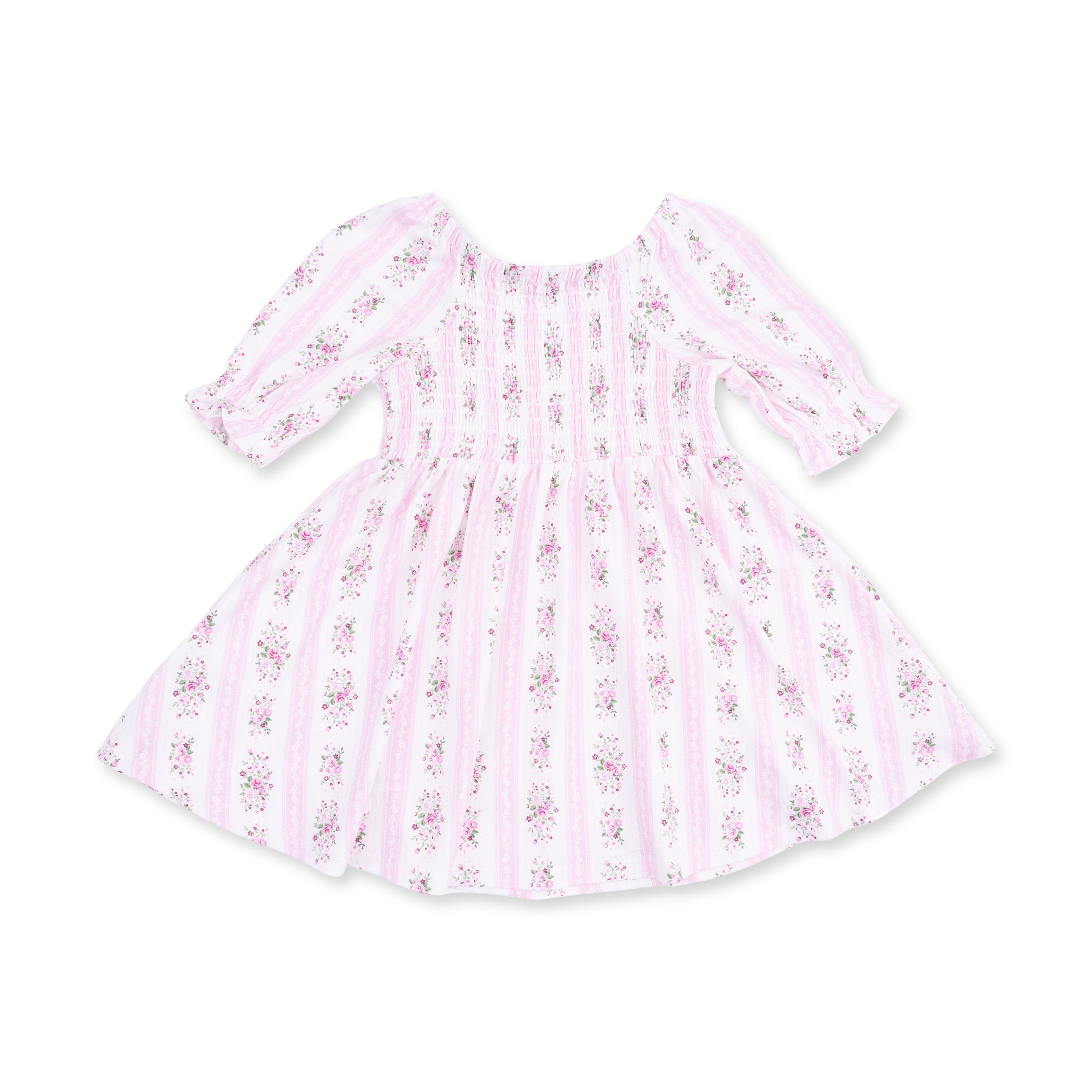 Bella Rose Stripe - Jennifer Dress And Bloomer