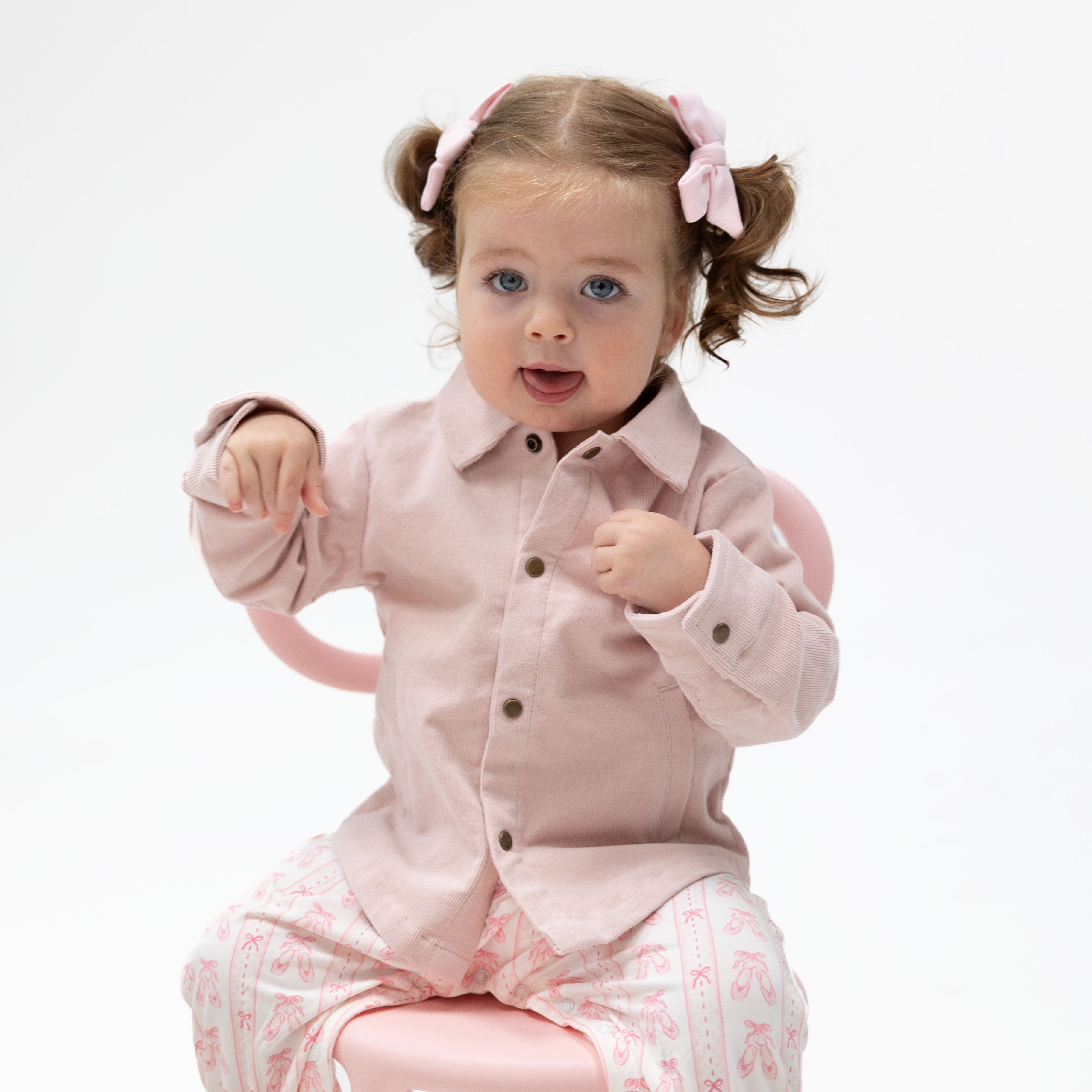 Solid Veiled Pink - Cord Sh-acket