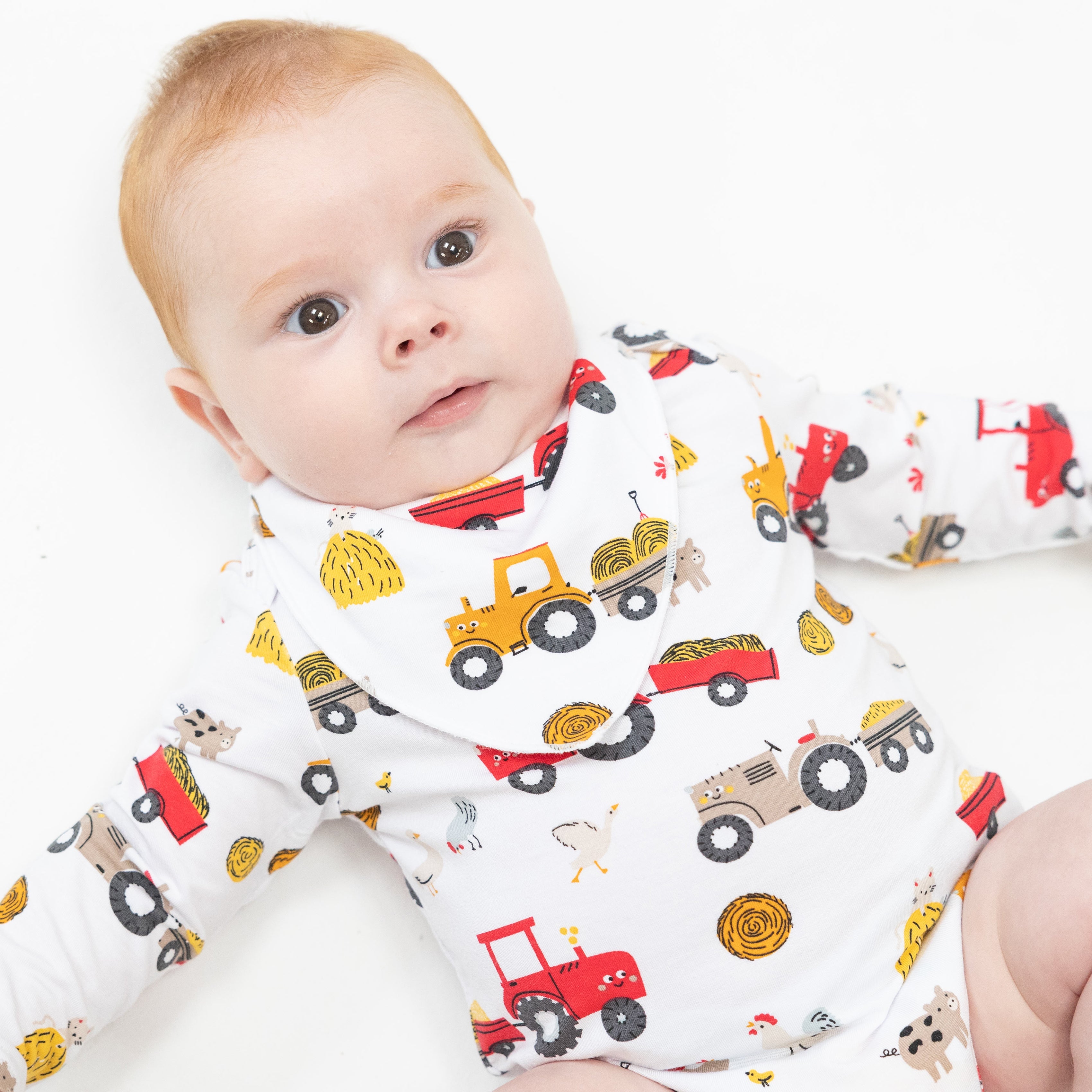 Bandana Bib - Happy Tractors