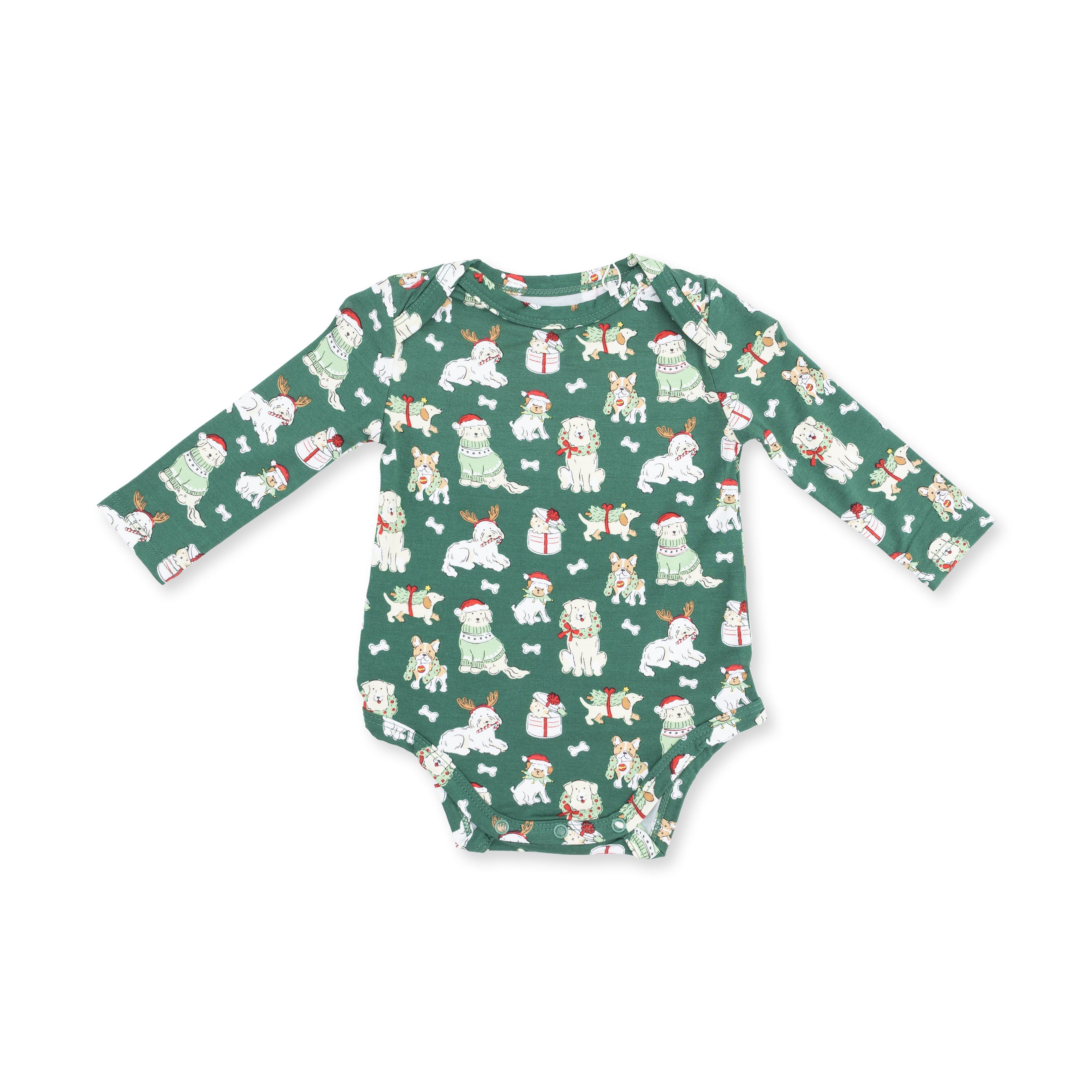 Christmas Dogs Uni - Long Sleeve Bodysuit