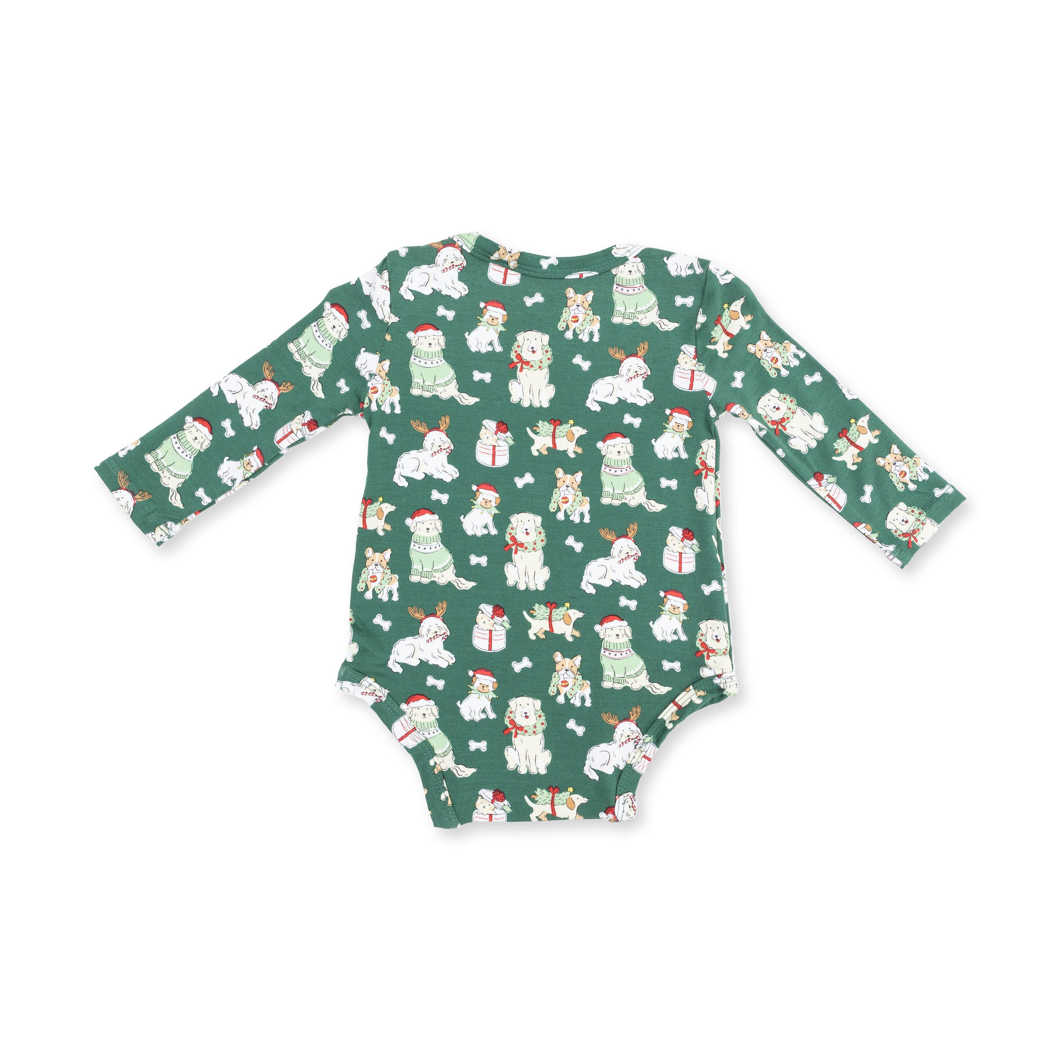 Christmas Dogs Uni - Long Sleeve Bodysuit