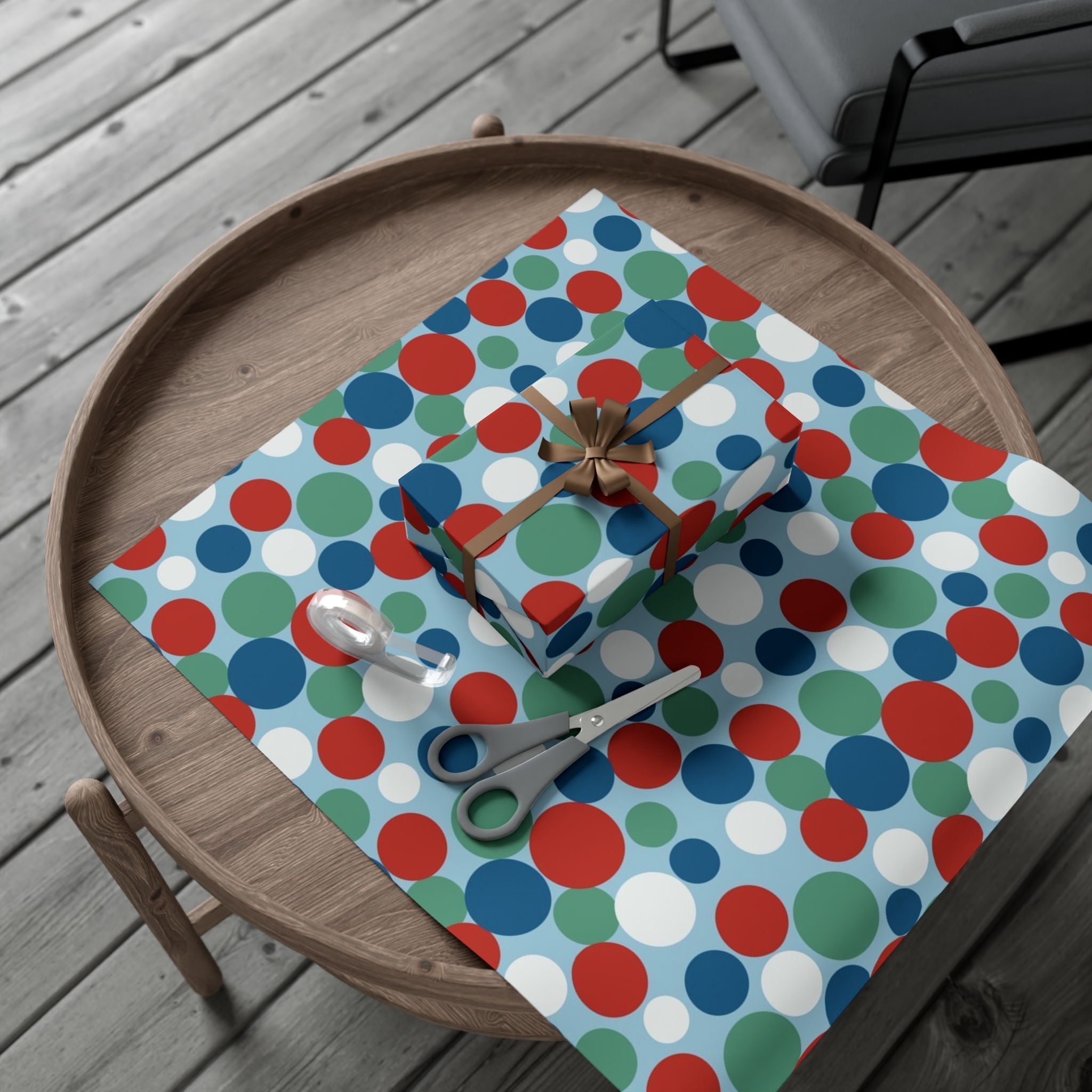 Modern Polka Dot Gift Wrap