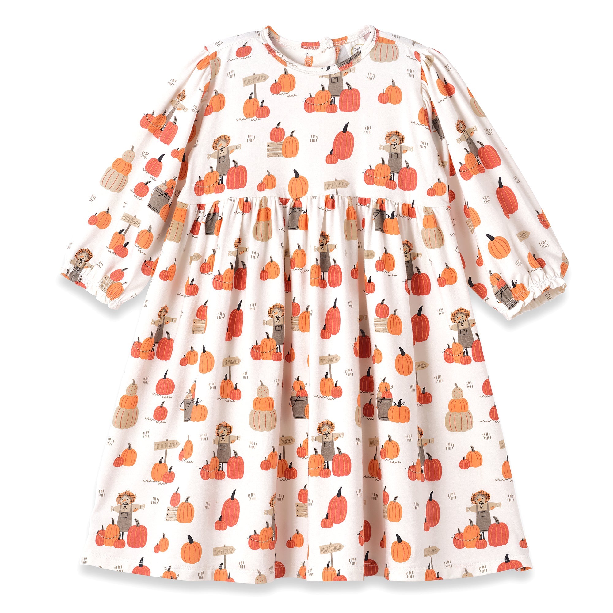 Pumpkin Patch Girls' Dress – Soft Bamboo Fall Favorite