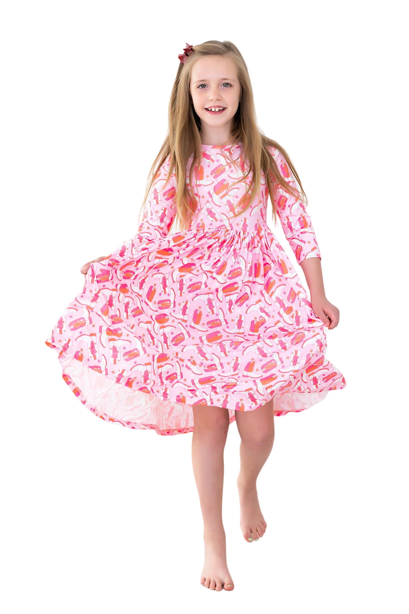 Howdy 3/4 Pocket Twirl Dress