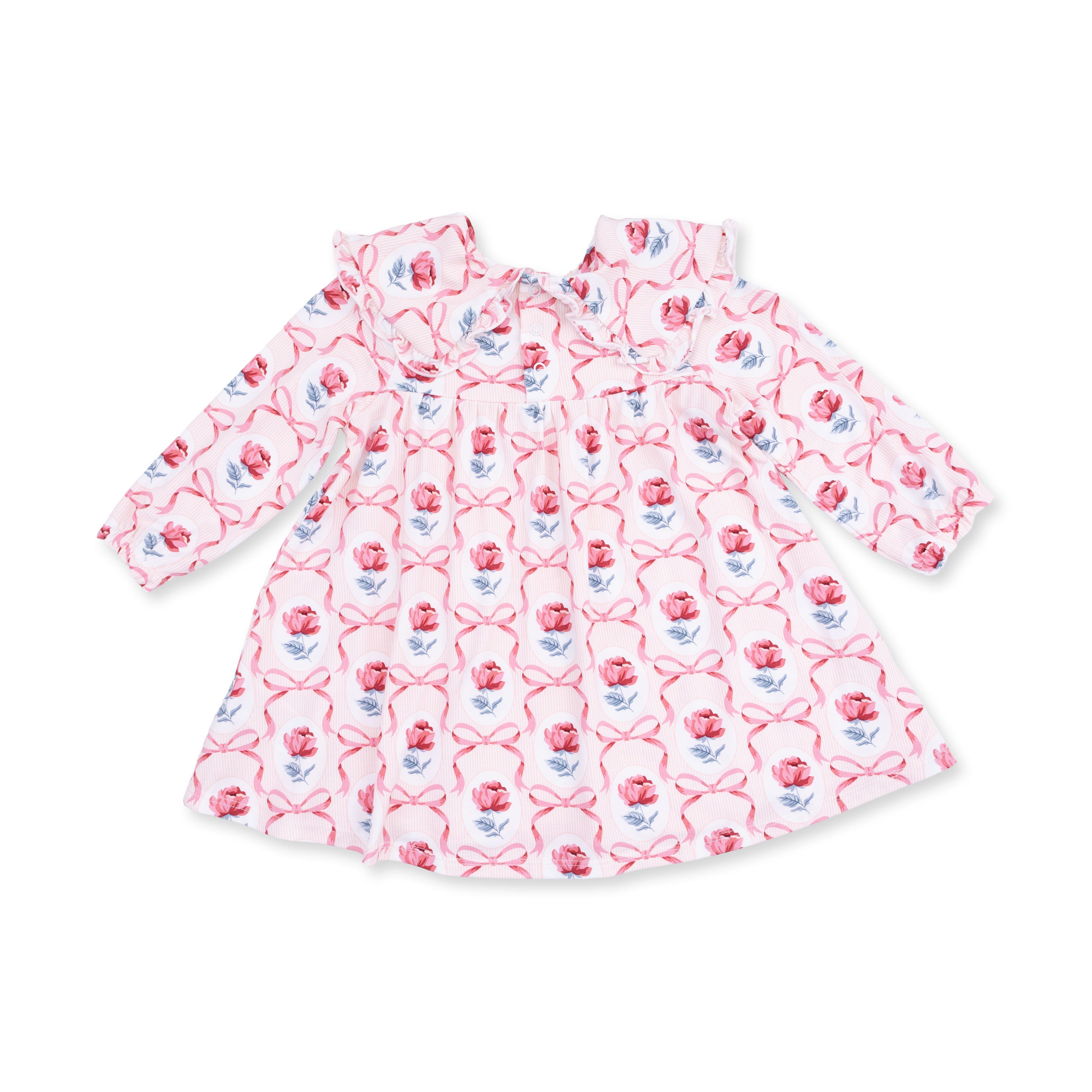 Leslie Rose - Sofia Dress With Oversize Collar And Bloomer