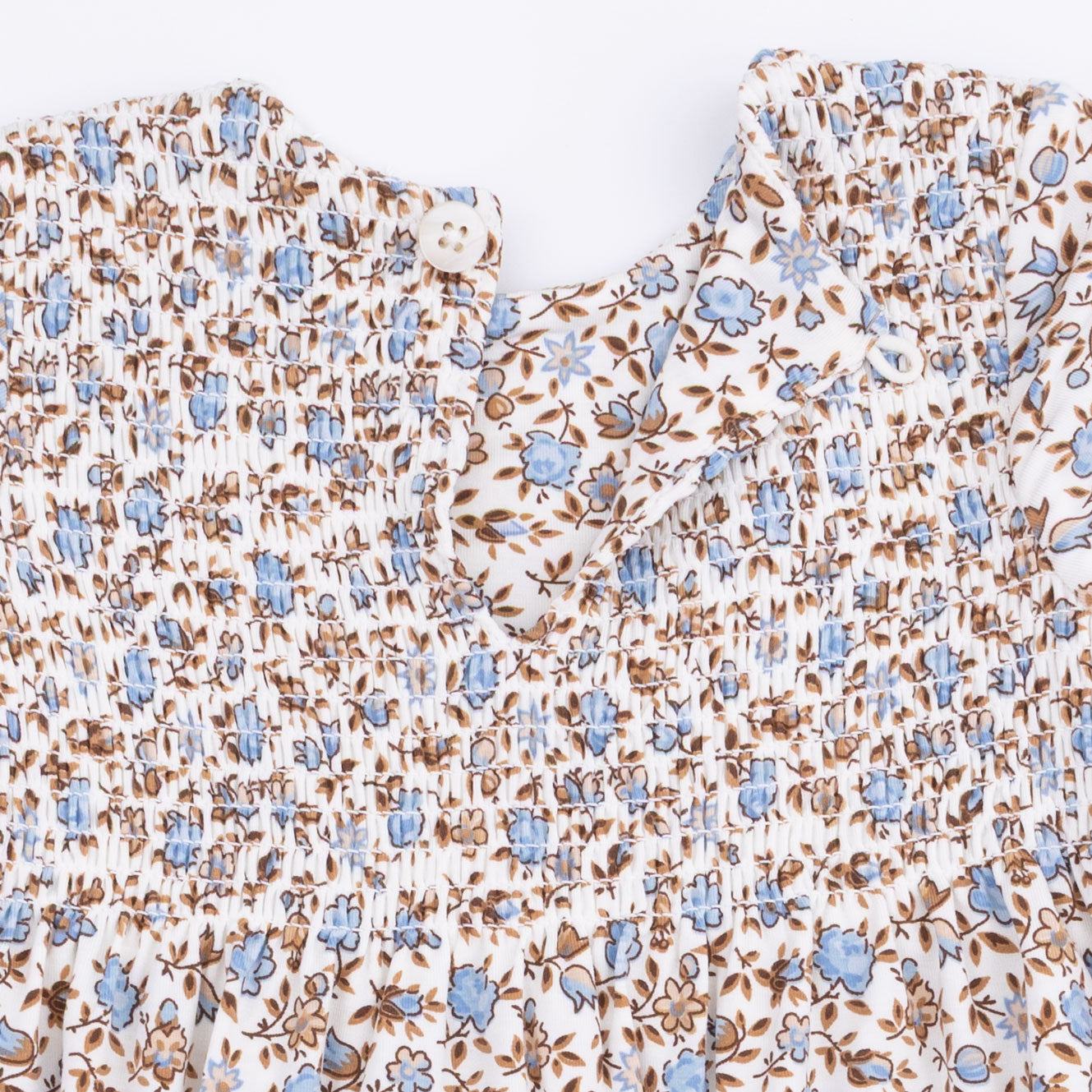 Hazel Floral - Caitlyn Smocked Bodice Dress And Bloomer
