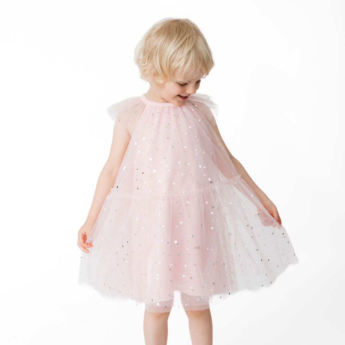 Velour Soft Pink - Tulle Dress