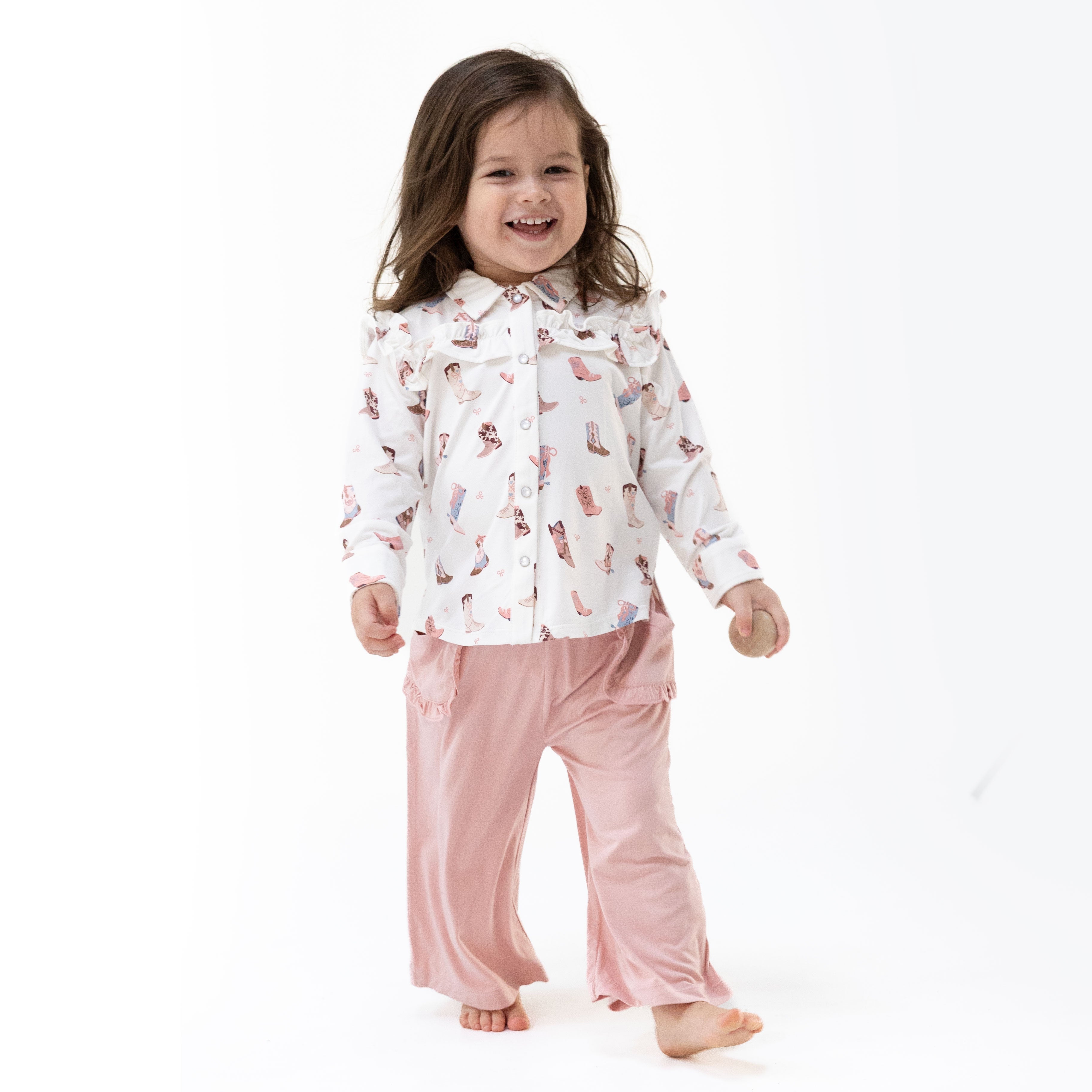 Buckarette Boots - Loretta Top And Wide Leg Pant