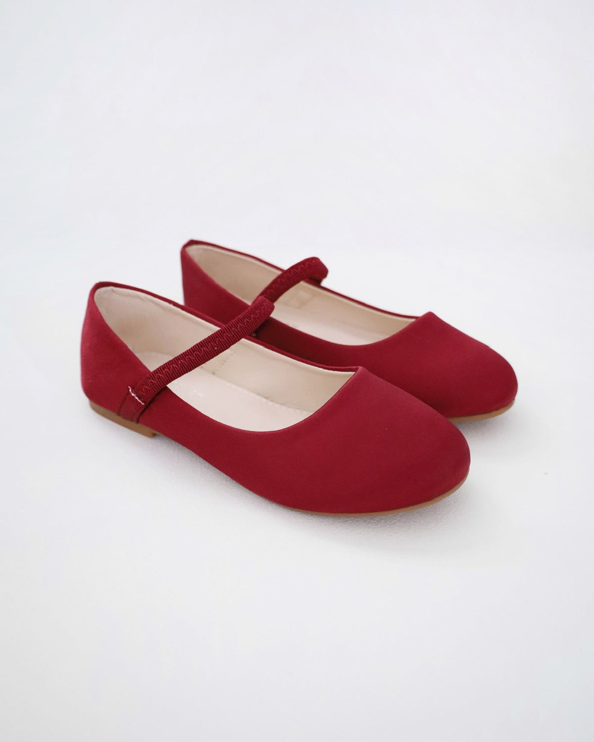 Satin Mary Jane Flats