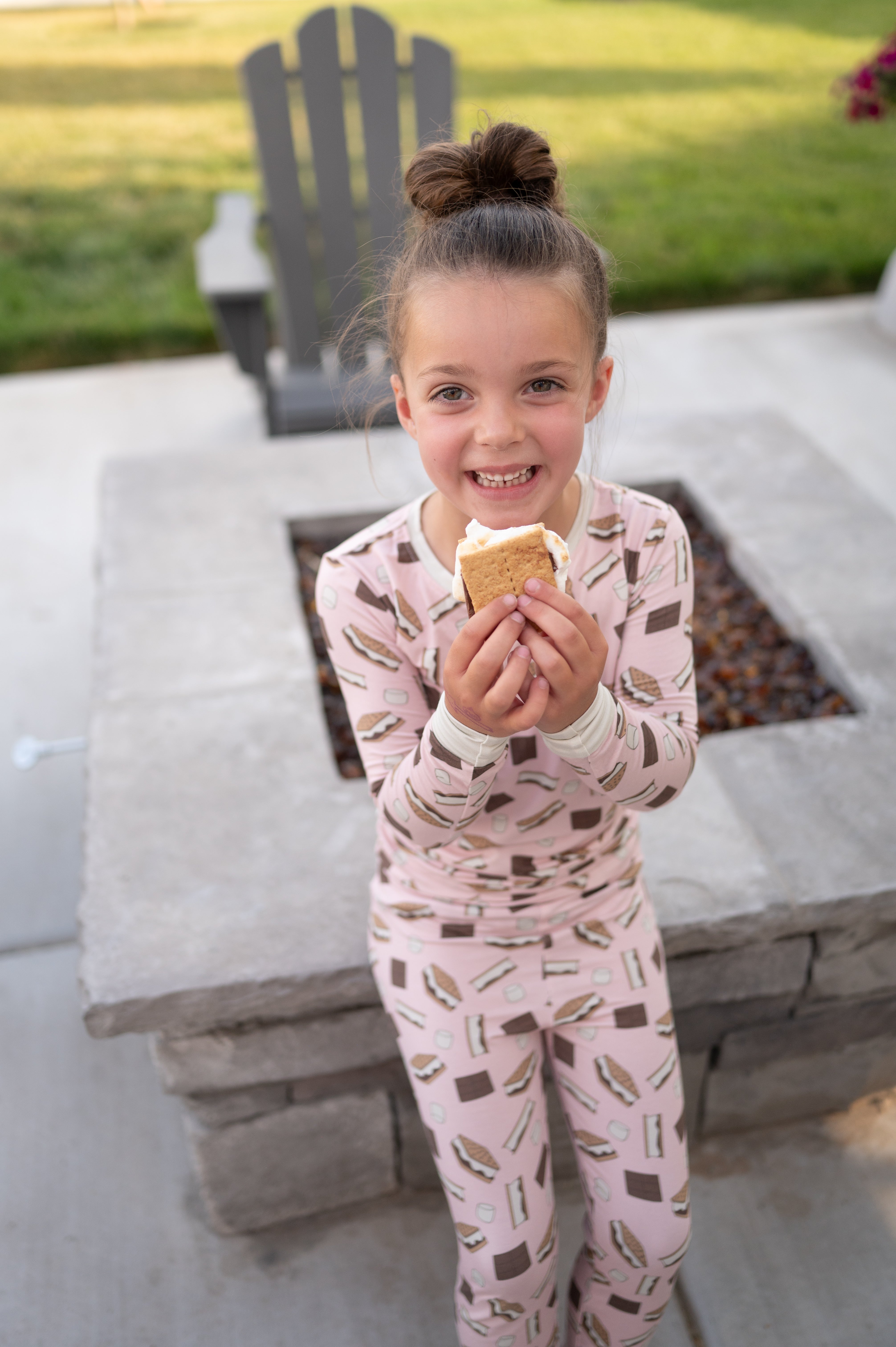 S'more To Love (long Sleeve Pj) - Pink