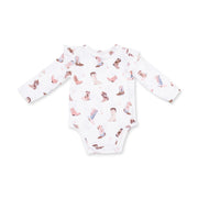 Buckarette Boots - Ruffle Sleeve Bodysuit With Snap Shoulder