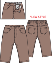 Solid Beaver Fur Corduroy - Adjustable Pants
