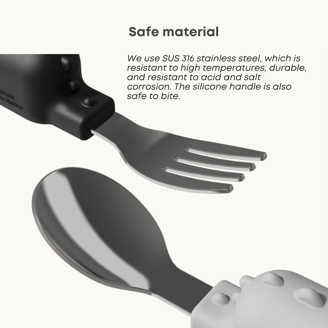 Spoon And Fork Set White