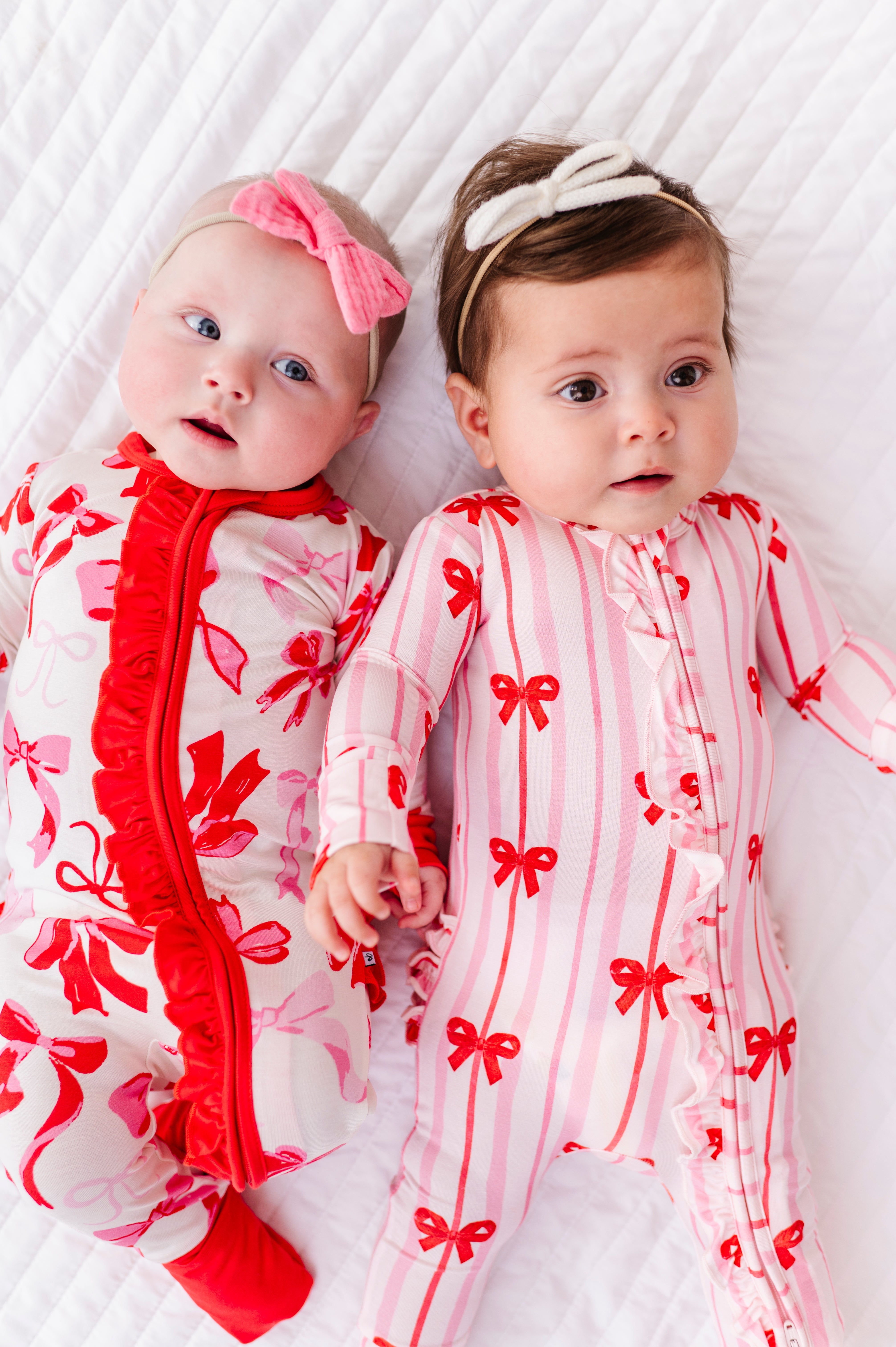 Blushing Bows Ruffle Convertible Romper