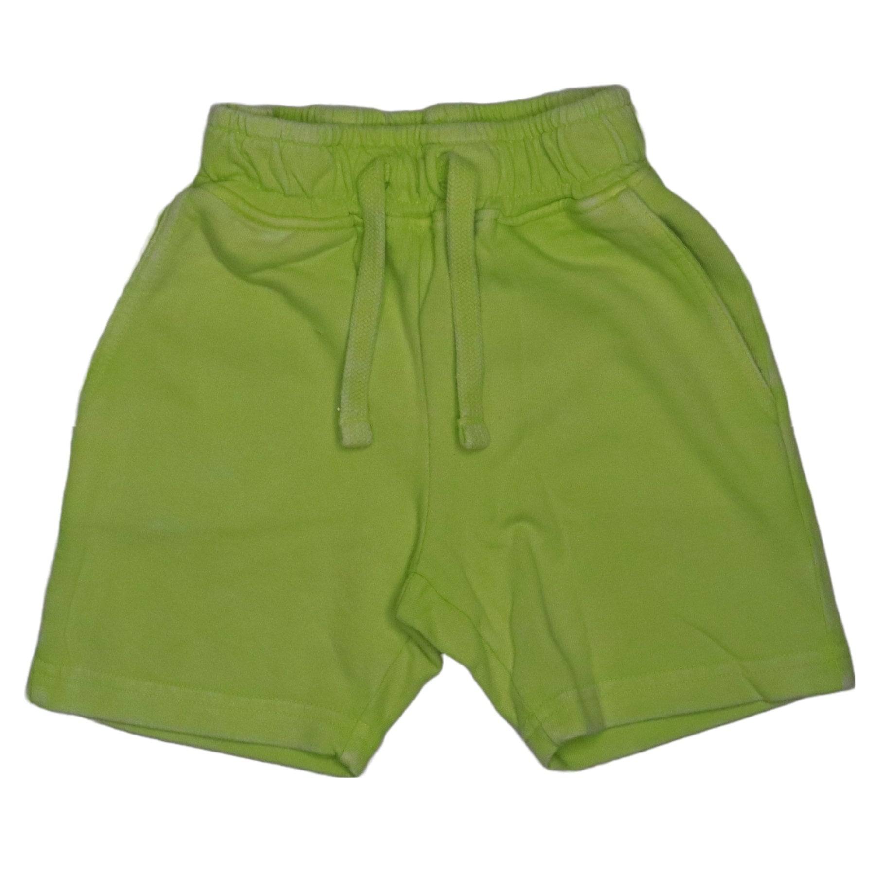 Kids Solid Enzyme Shorts - Lime