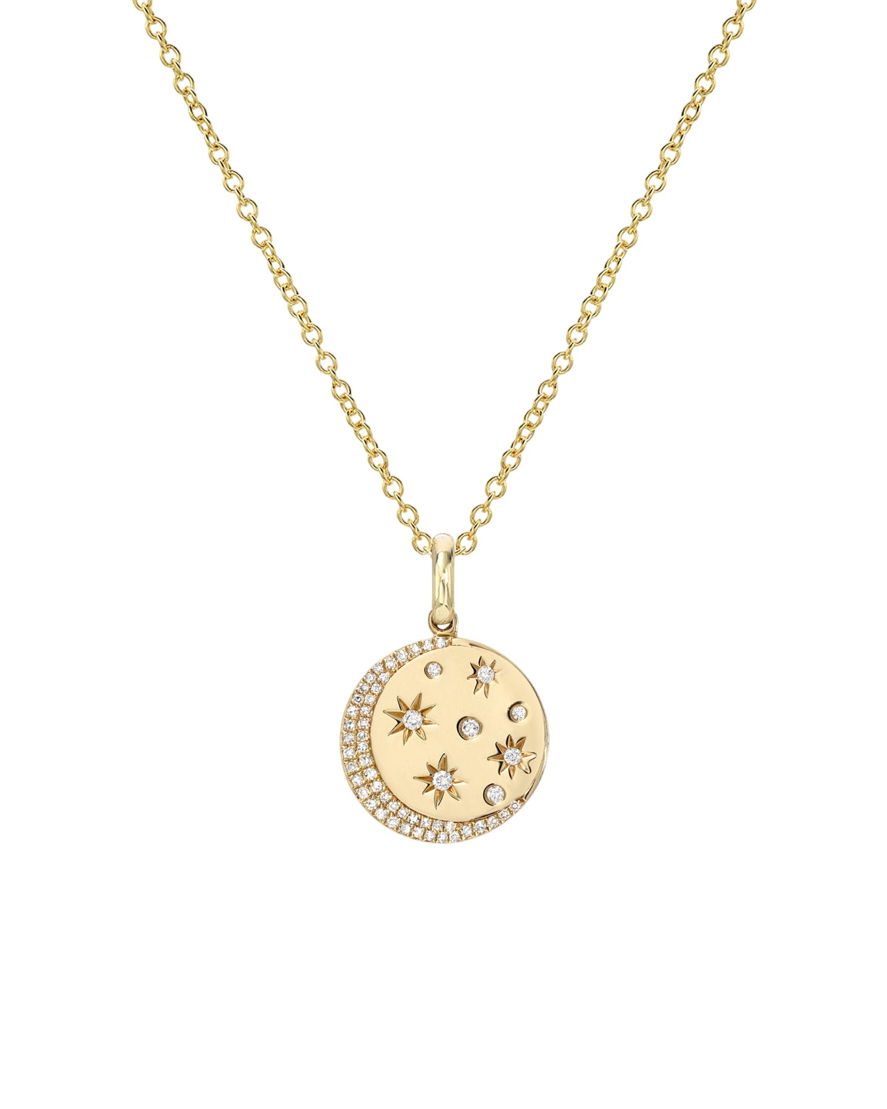 14k Diamond Celestial Necklace