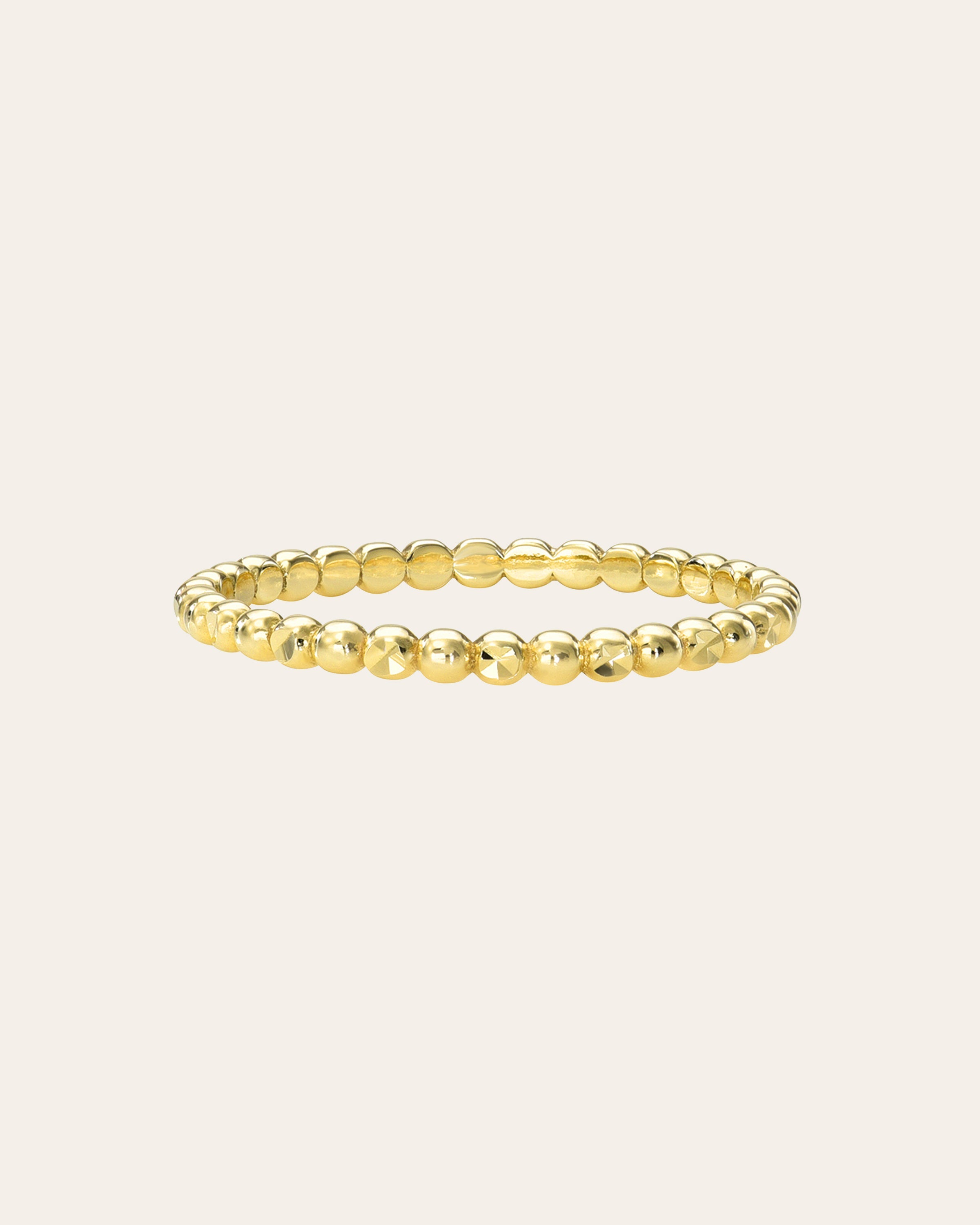 14k Gold Diamond Cut Band