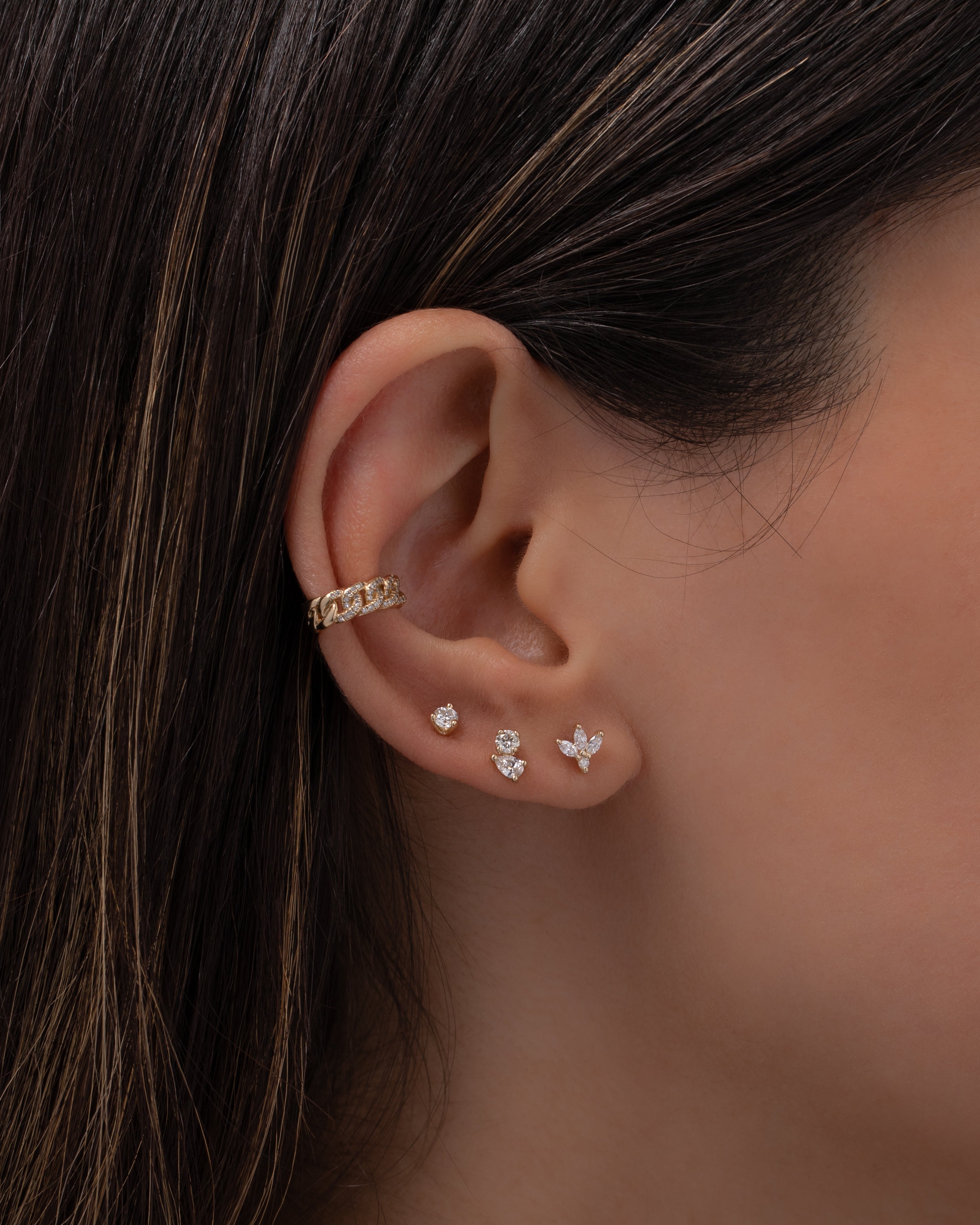 Diamond Toi Et Moi Stud Earrings