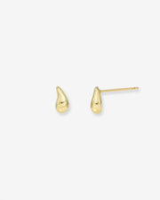 14k Gold Mini Teardrop Stud Earrings