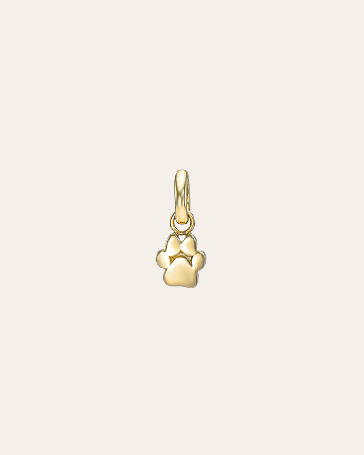 14k Gold Paw Pendant