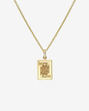 14k Gold Queen Of Hearts Necklace