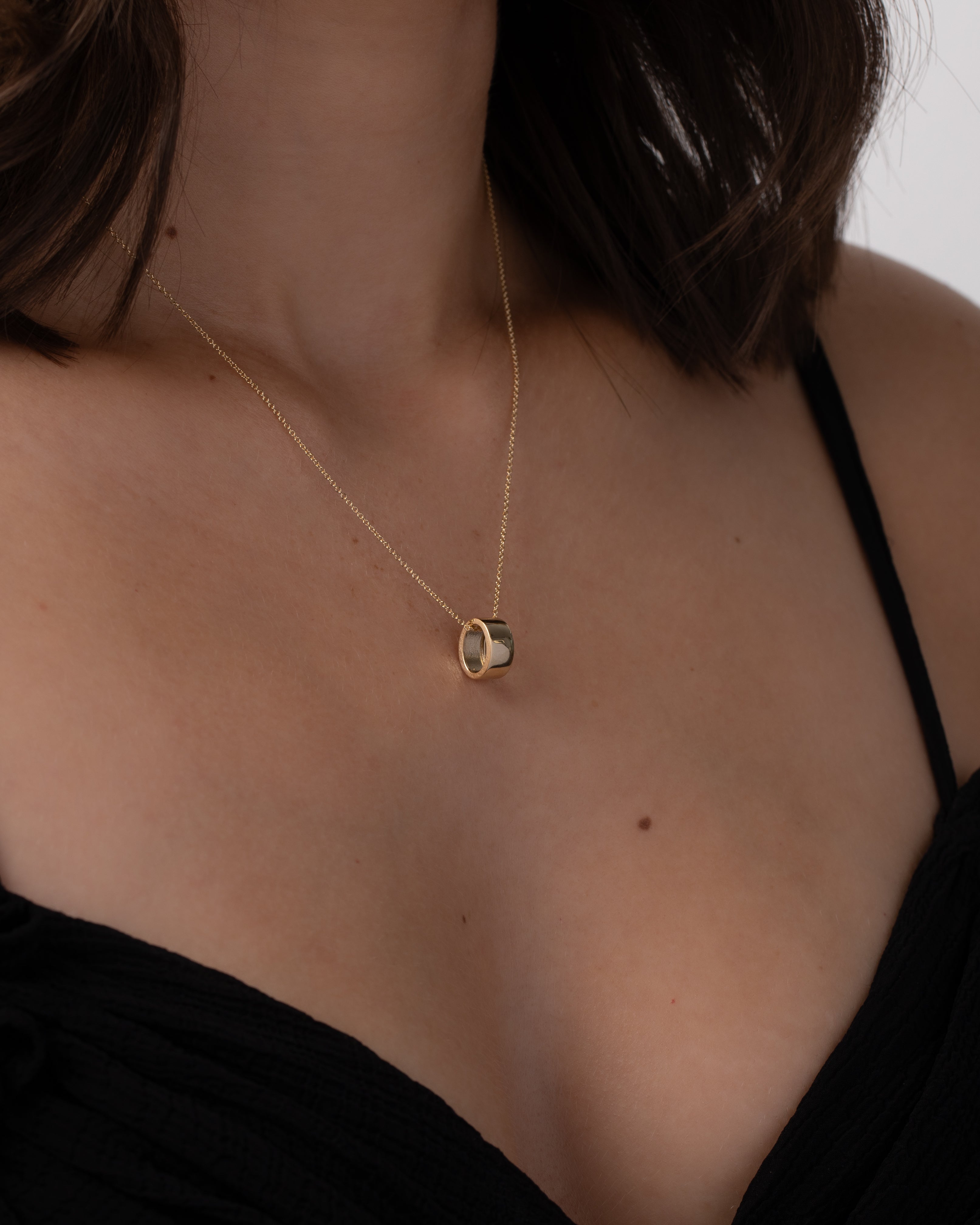 14k Gold Thick Heirloom Charm