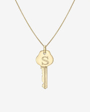 14k Gold Key Necklace