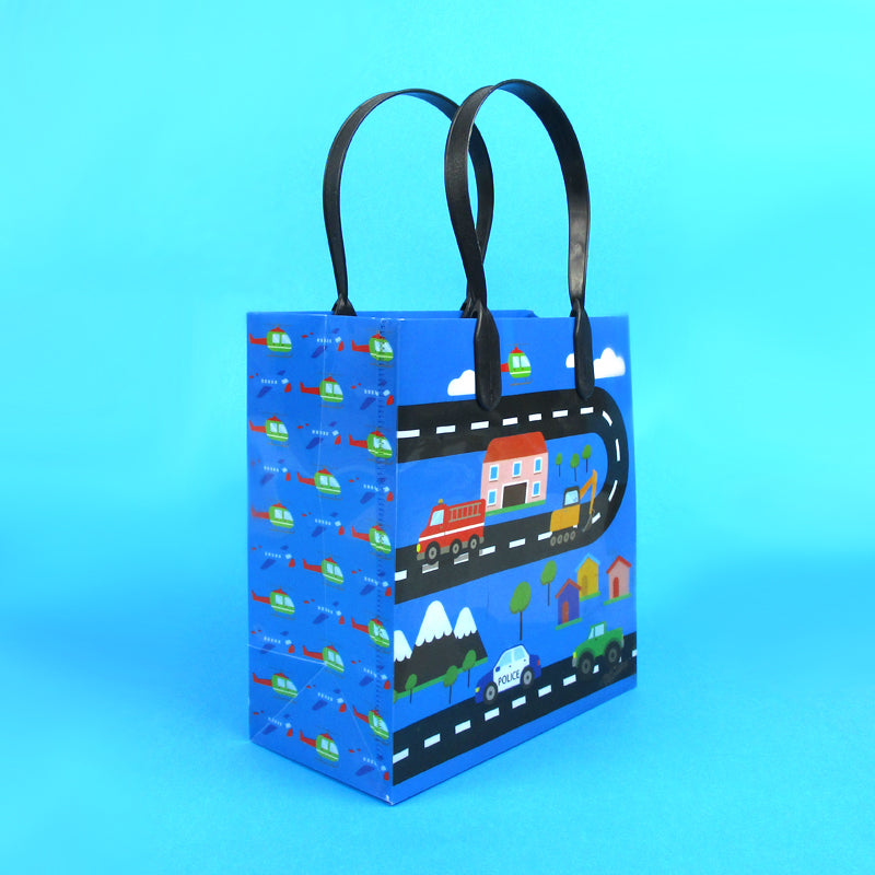Cars Fire Trucks Transportation Party Favor Bags Treat Bags - Set Of 6 Or 12