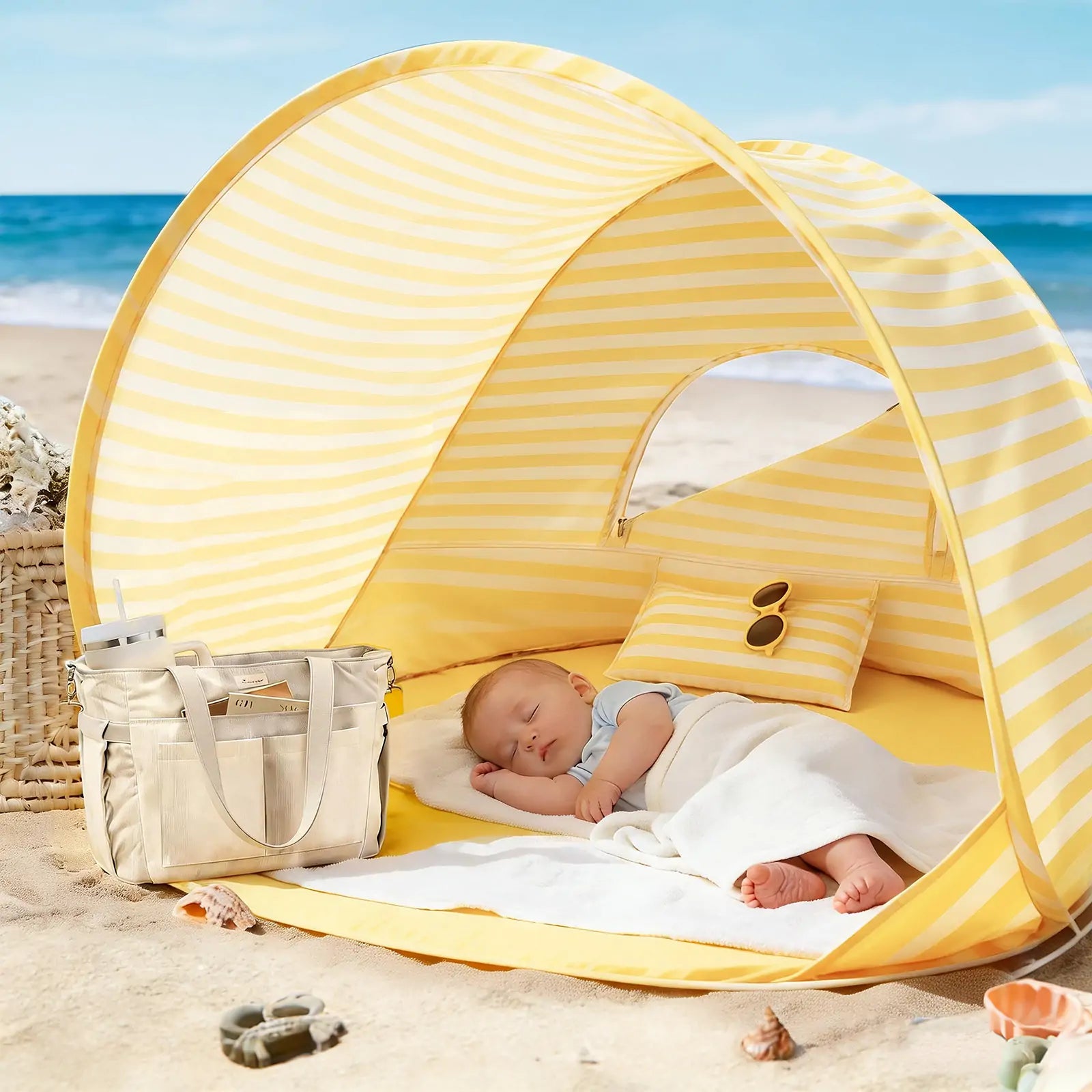 ® One-stop Beach Toy & Tent Set