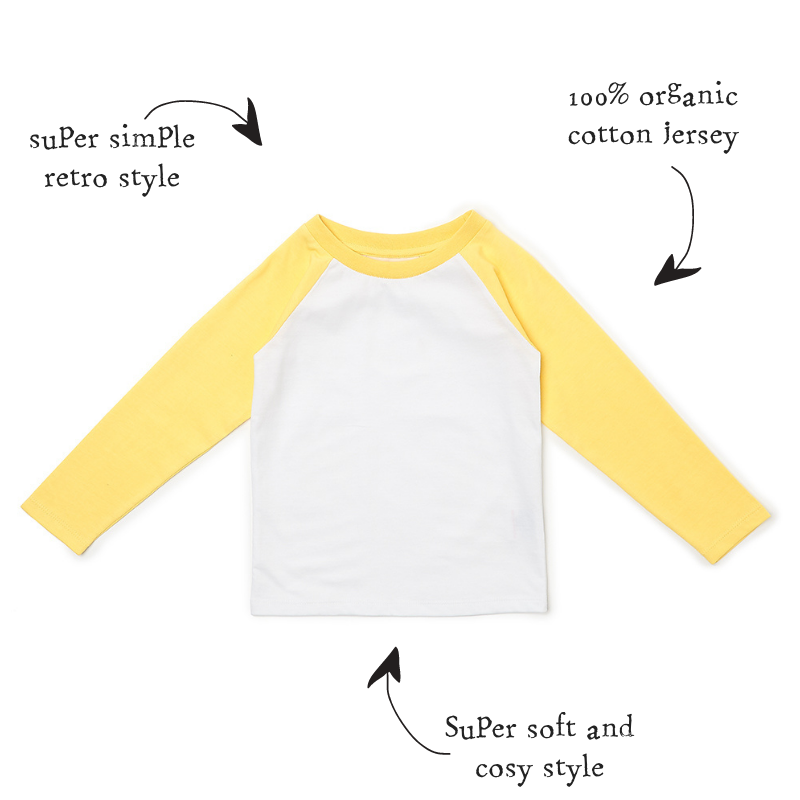 Baseball Tee - Yellow