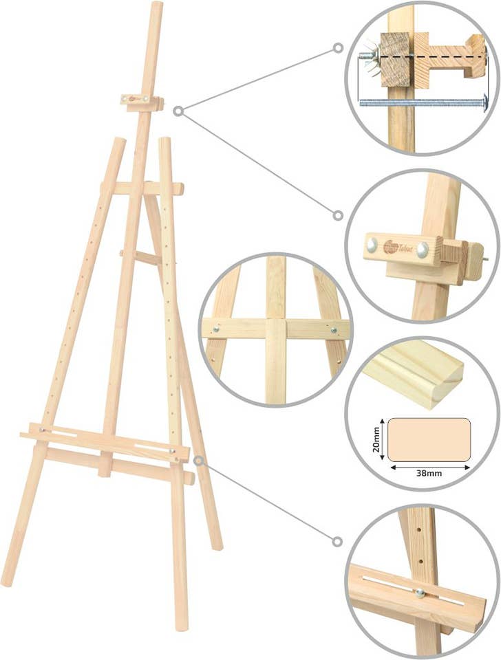 Rosa Studio Wooden Easel, #41, Lira