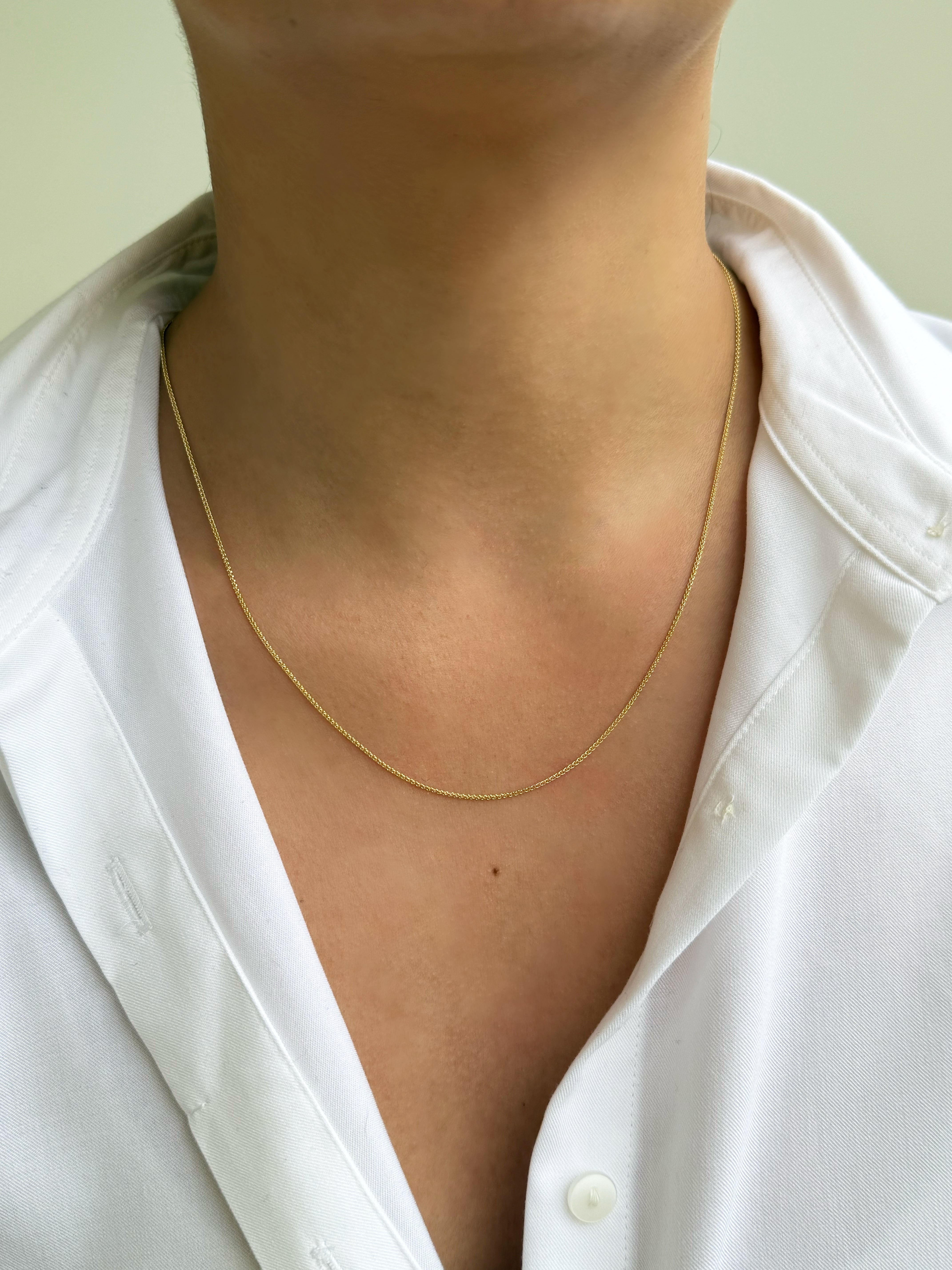 14k Gold Rope Chain Necklace