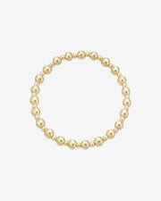 14k Gold 3mm And 5mm Bead Bracelet