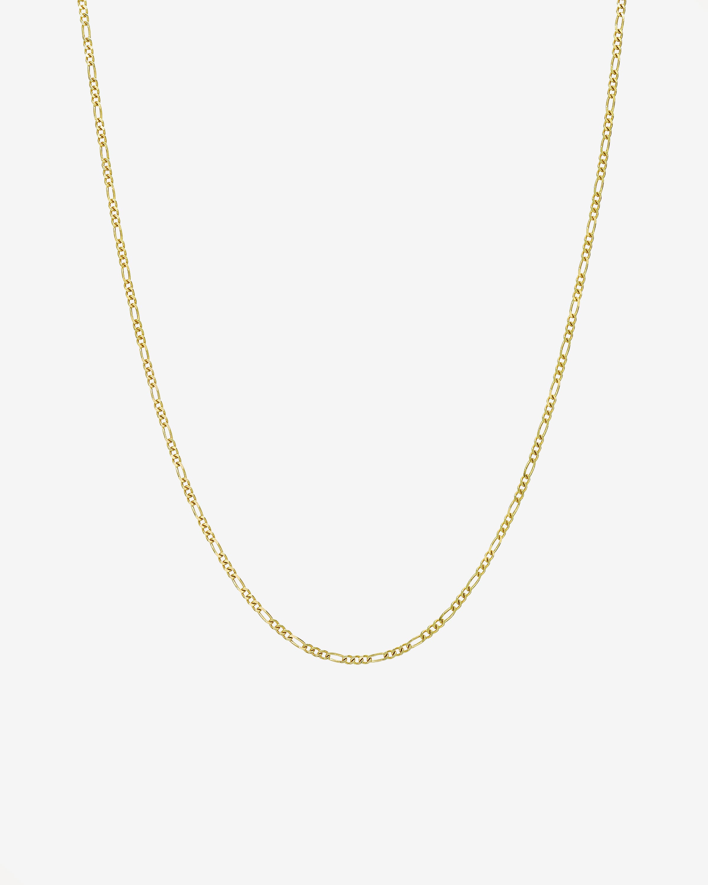 14k Gold Baby Figaro Chain Necklace